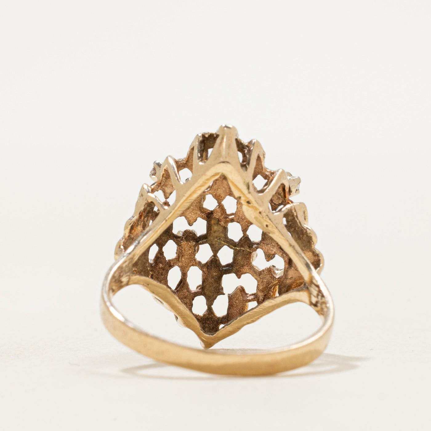 Diamond Honeycomb Openwork Ring | SZ 6.75