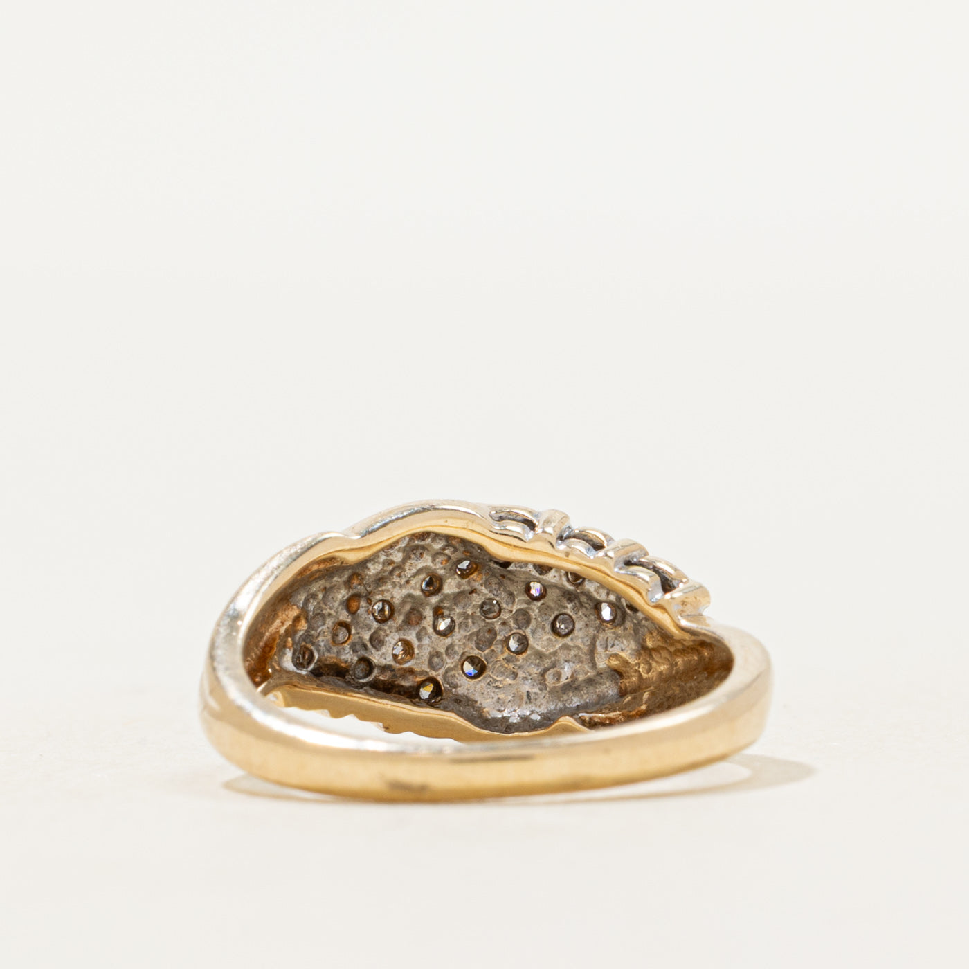 Yellow Gold Diamond Marquise Cluster Ring | SZ 3.75