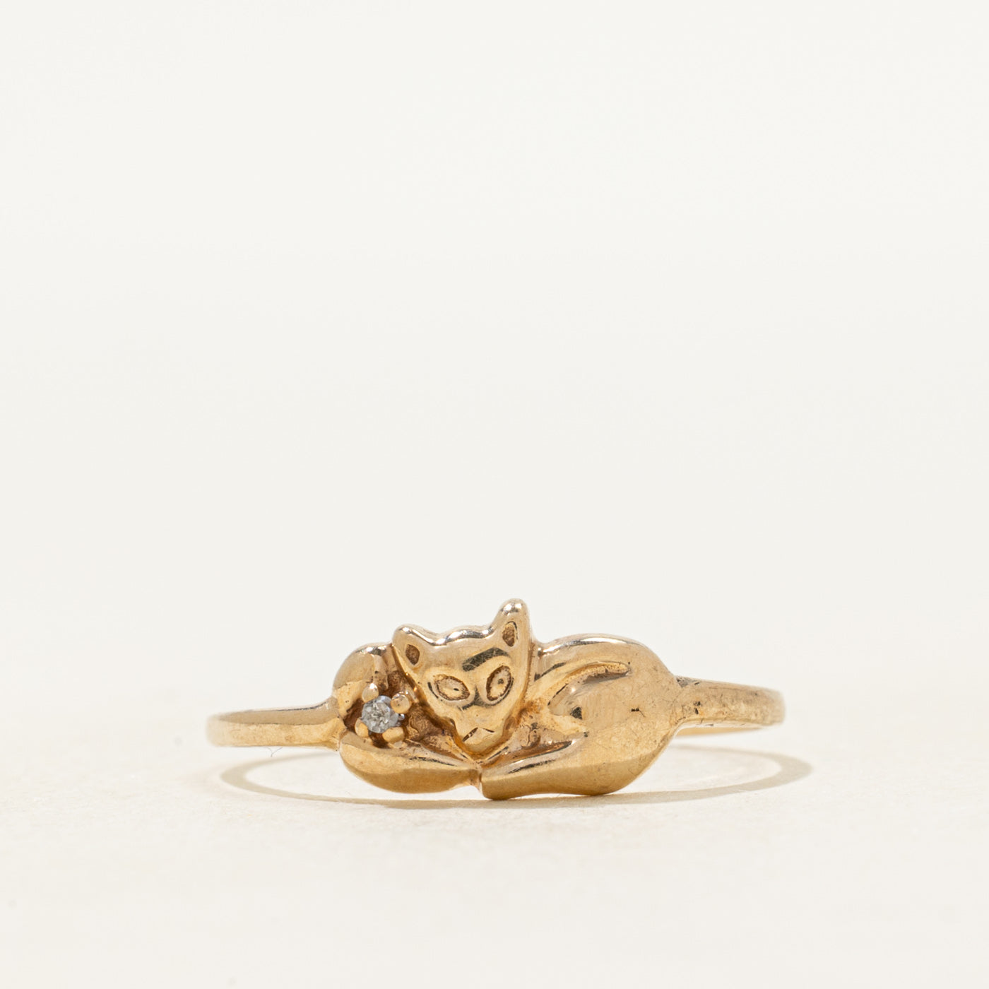 Diamond Fox Ring | SZ 6.75