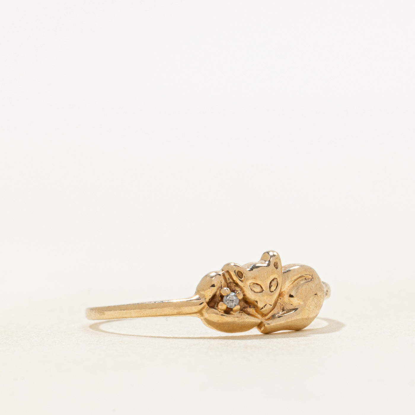 Diamond Fox Ring | SZ 6.75
