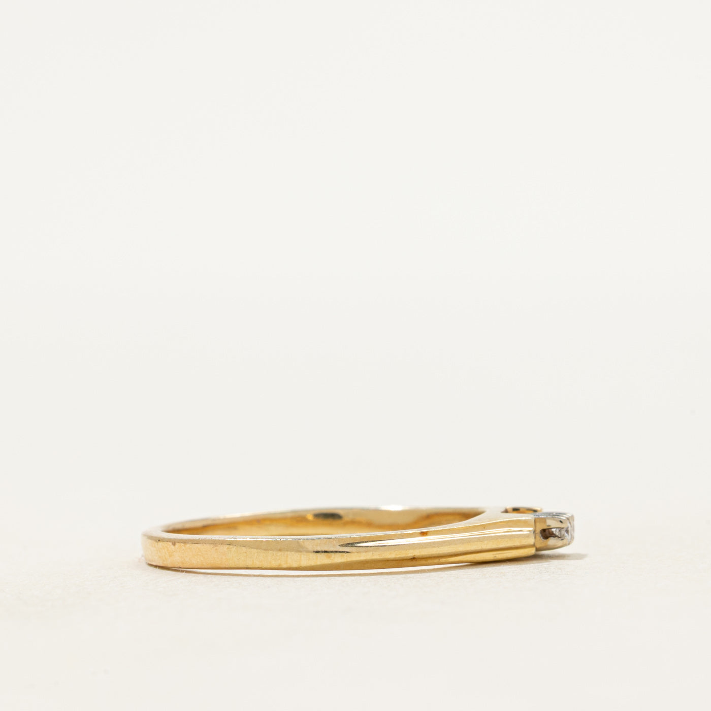 Two Stone Diamond Grooved Ring | SZ 8