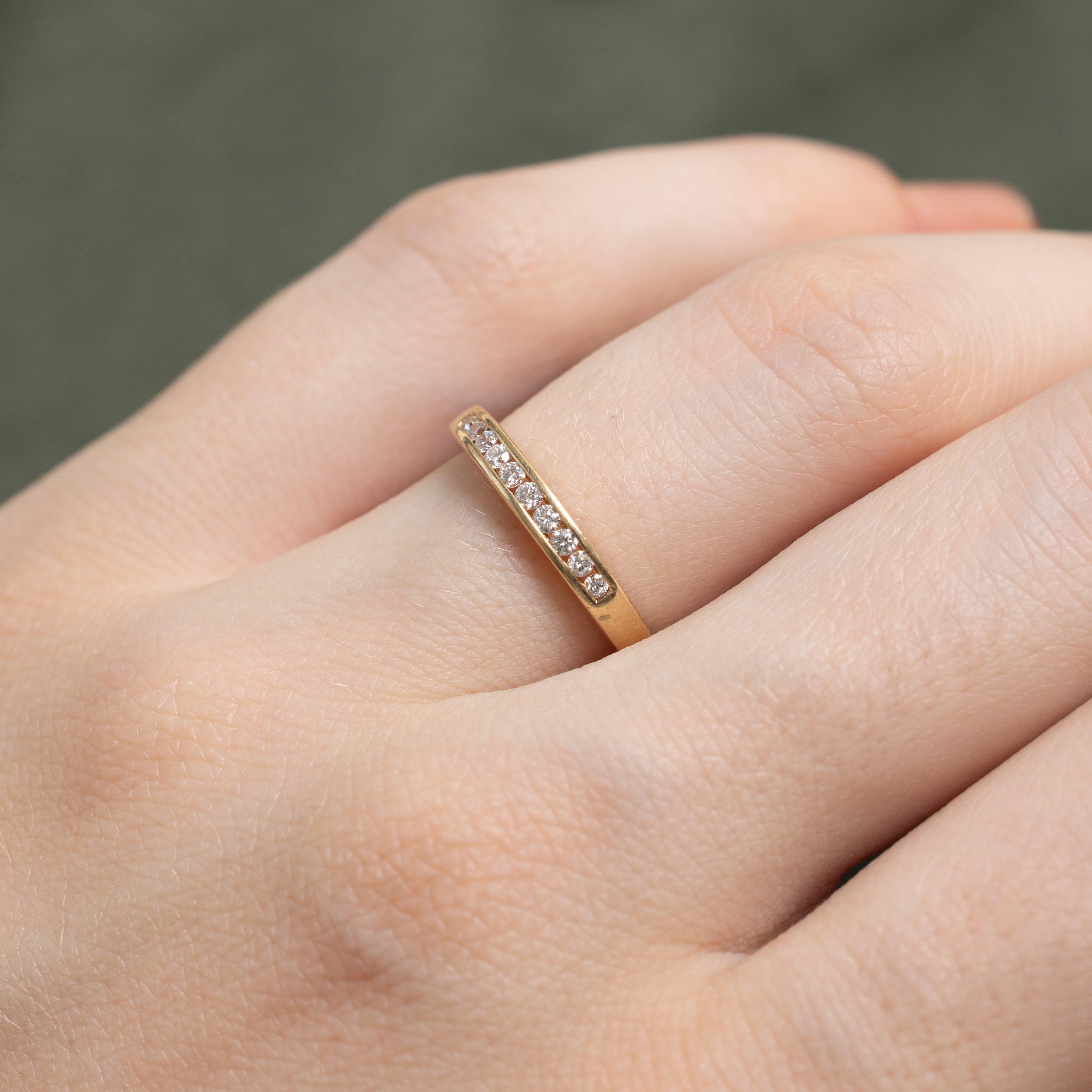 Semi Eternity Channel Set Diamond Band | SZ 4.5