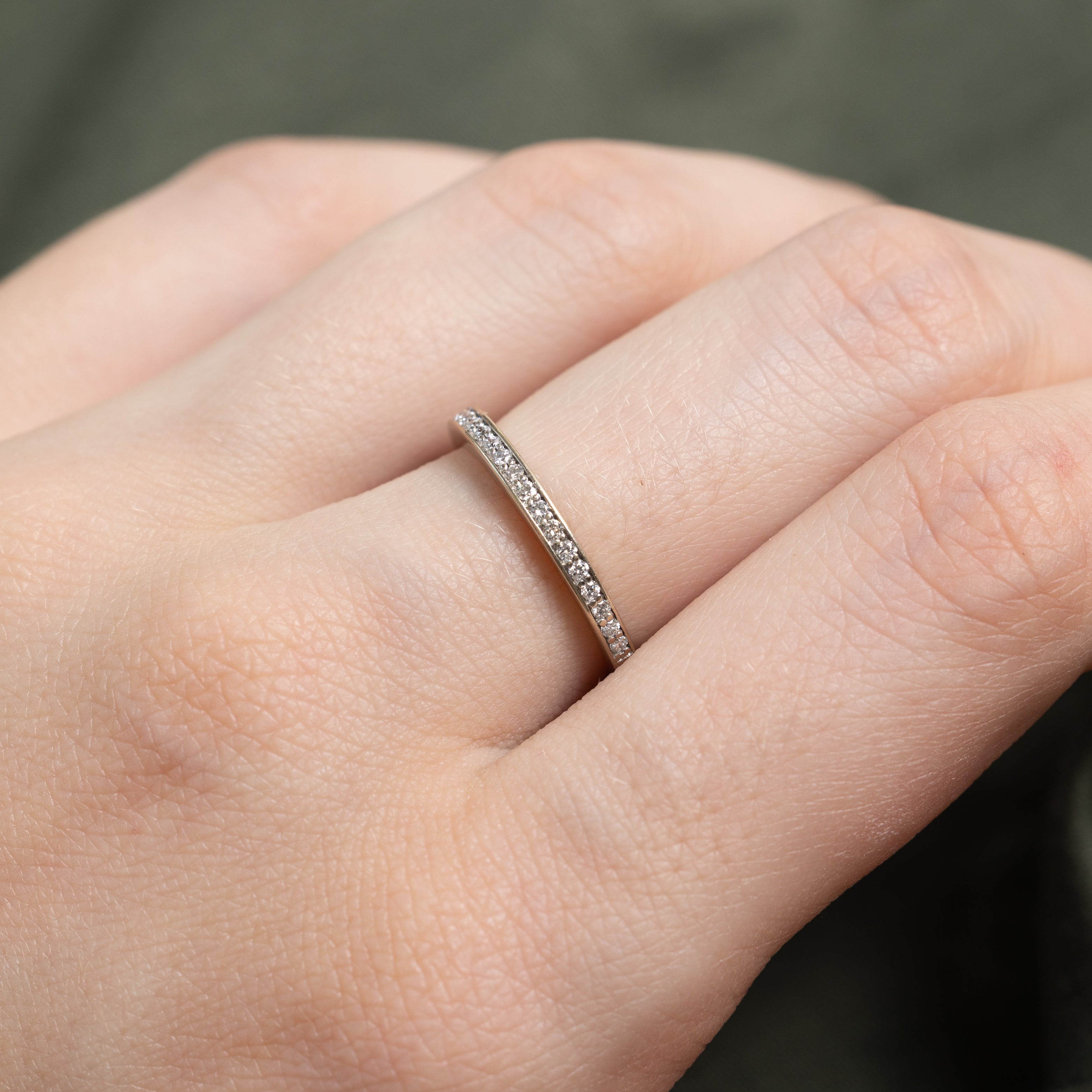 18k Semi Eternity Channel Set Diamond Band | SZ 5.75
