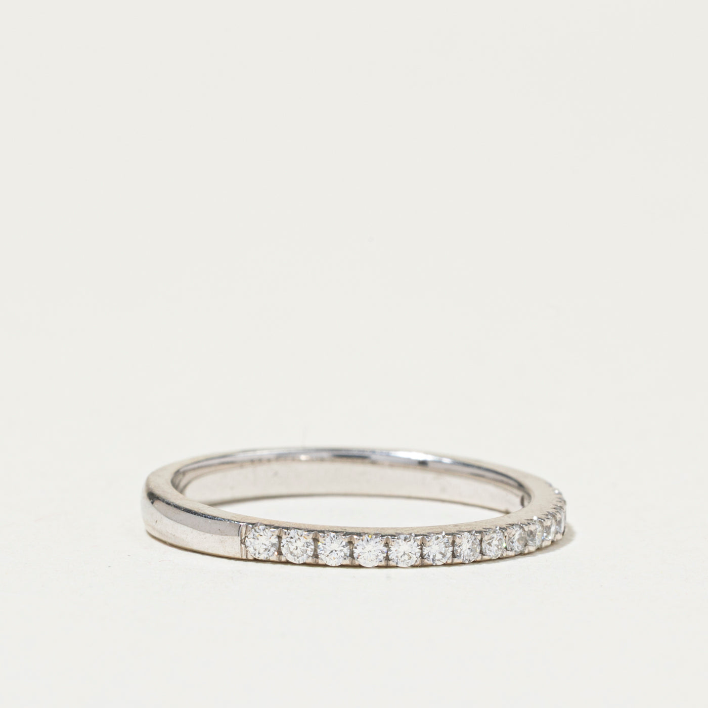 Pave Set Semi Eternity Diamond Band | 1.5mm | SZ 5.25