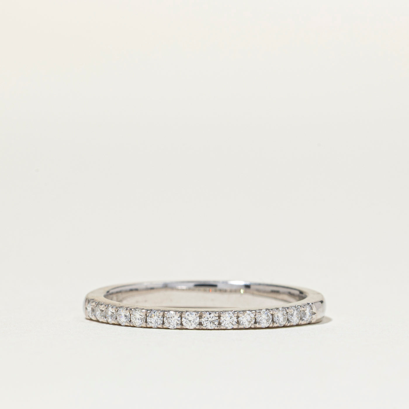 Pave Set Semi Eternity Diamond Band | 1.5mm | SZ 5.25