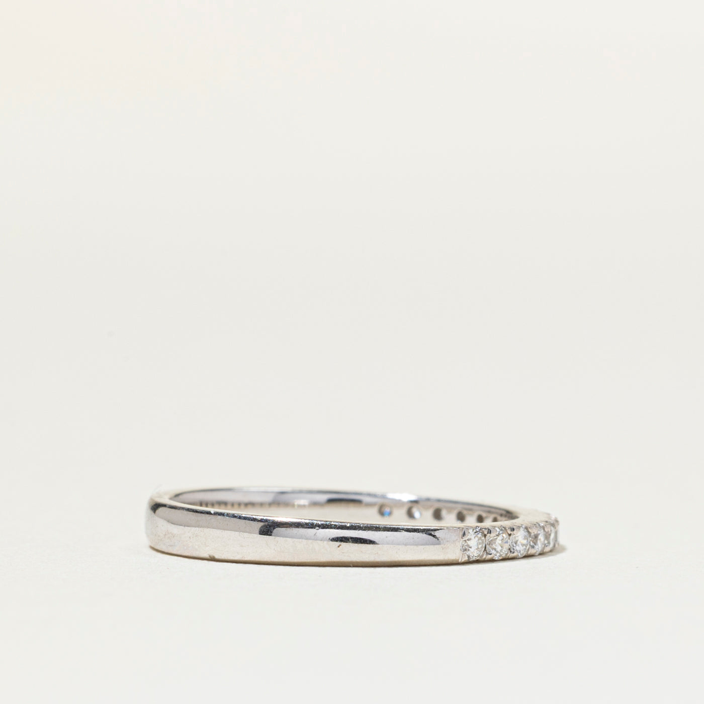 Pave Set Semi Eternity Diamond Band | 1.5mm | SZ 5.25