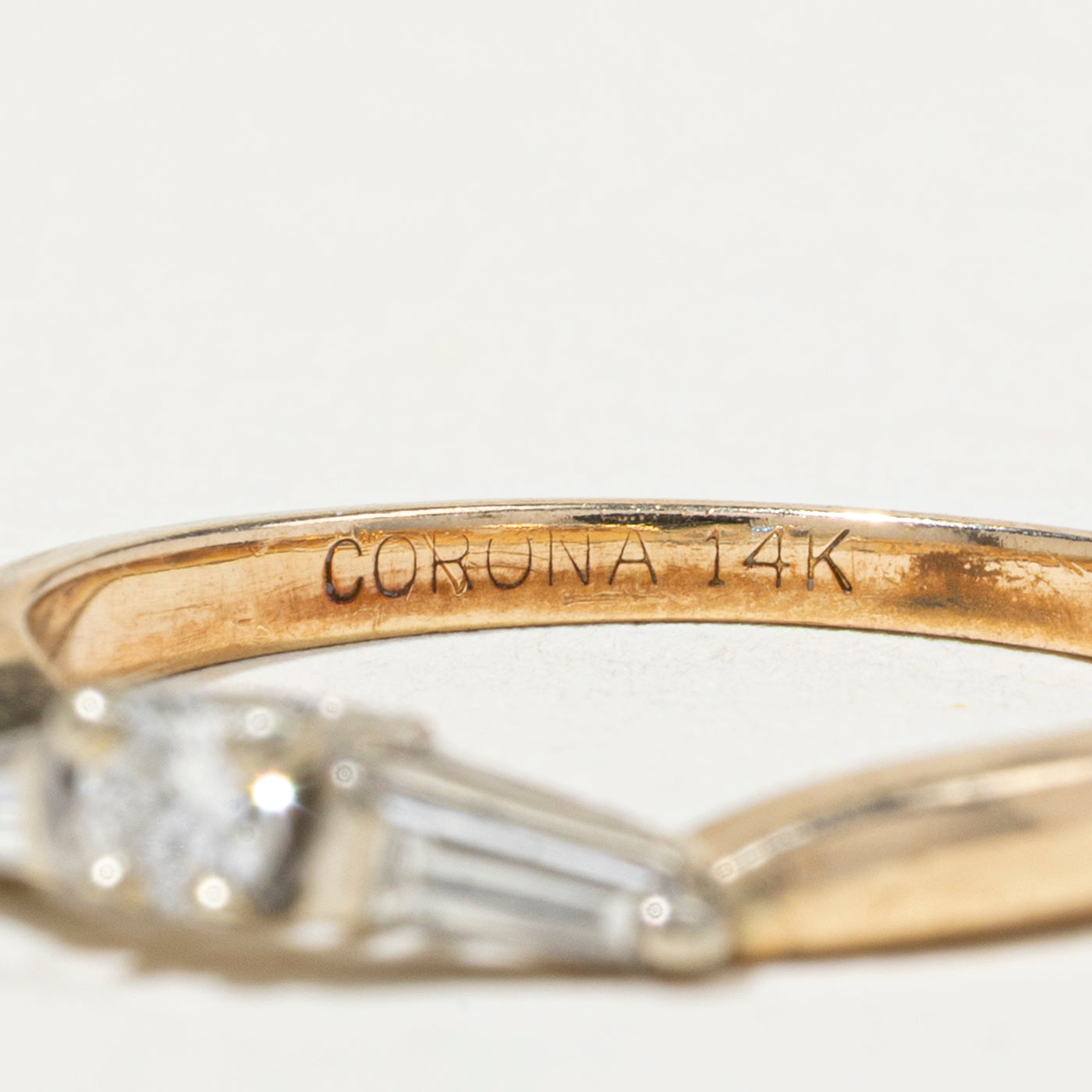 Mixed Cut Diamond Contour Ring | SZ 6