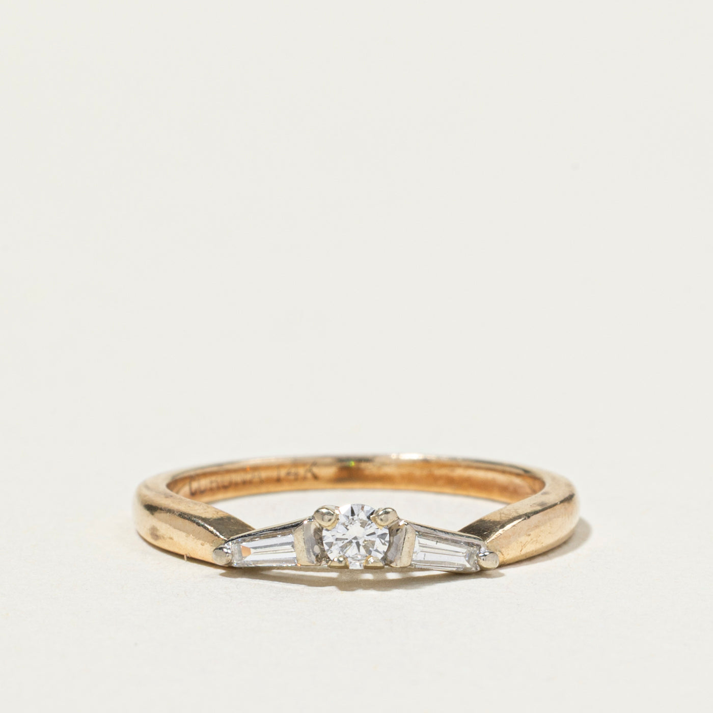 Mixed Cut Diamond Contour Ring | SZ 6