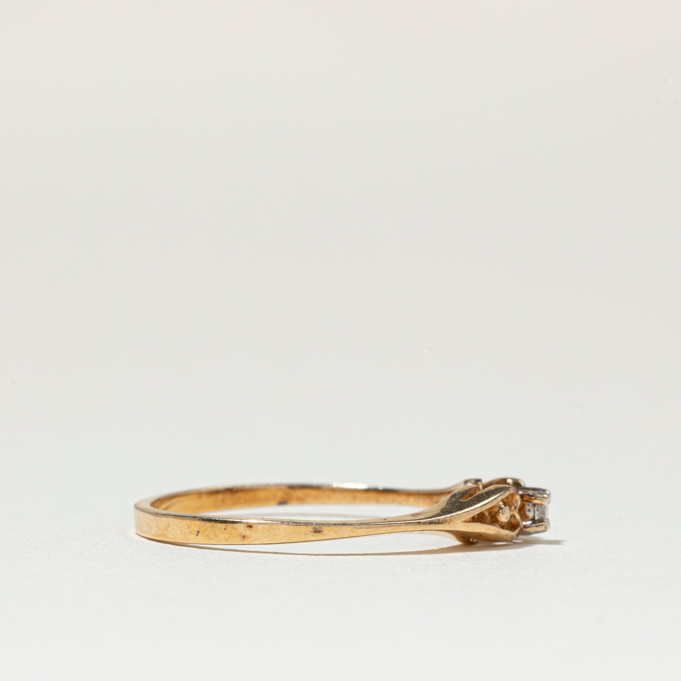 Bague Illusion sertie de diamants, taille 5,75