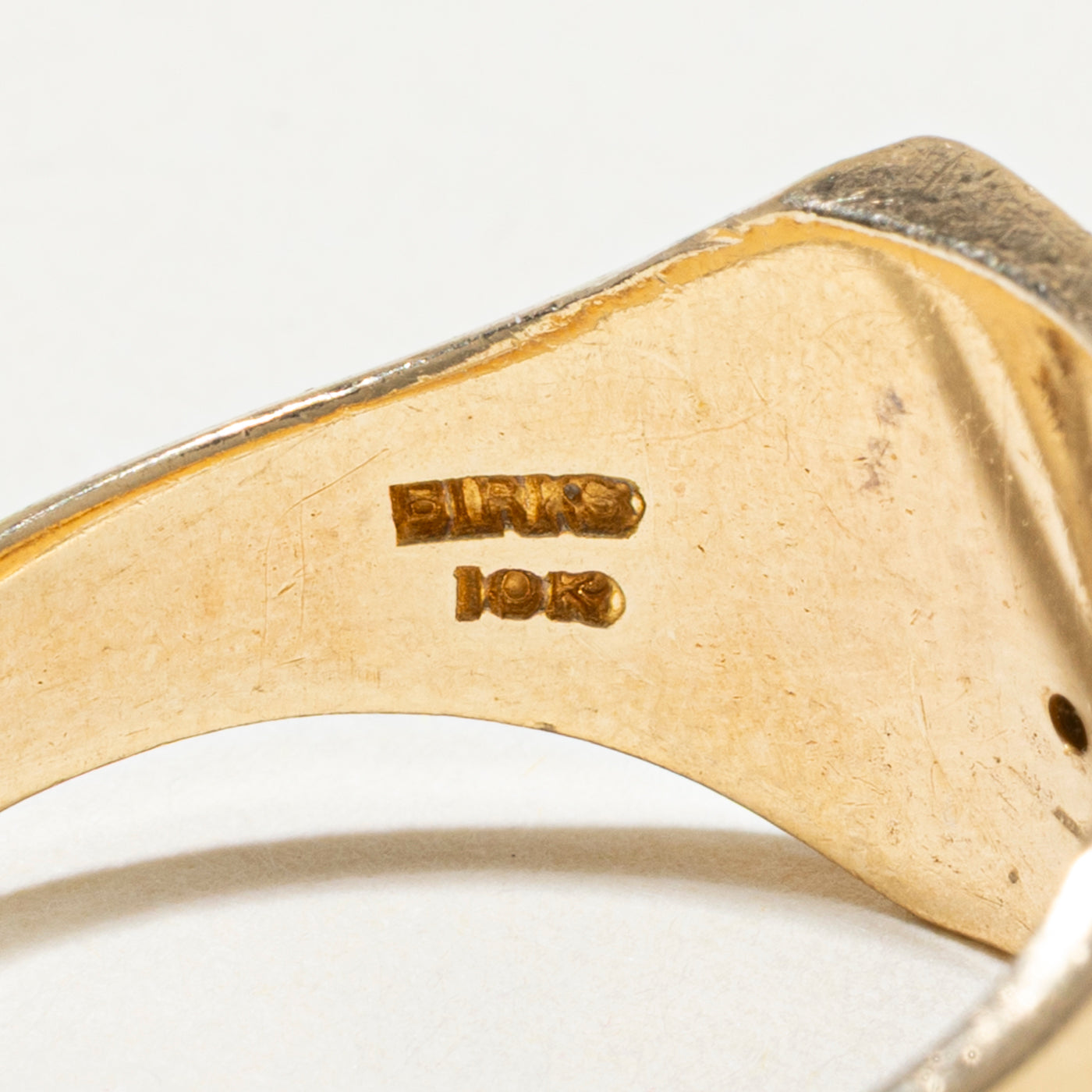 Diamond Three Star Signet Ring | SZ 10.75