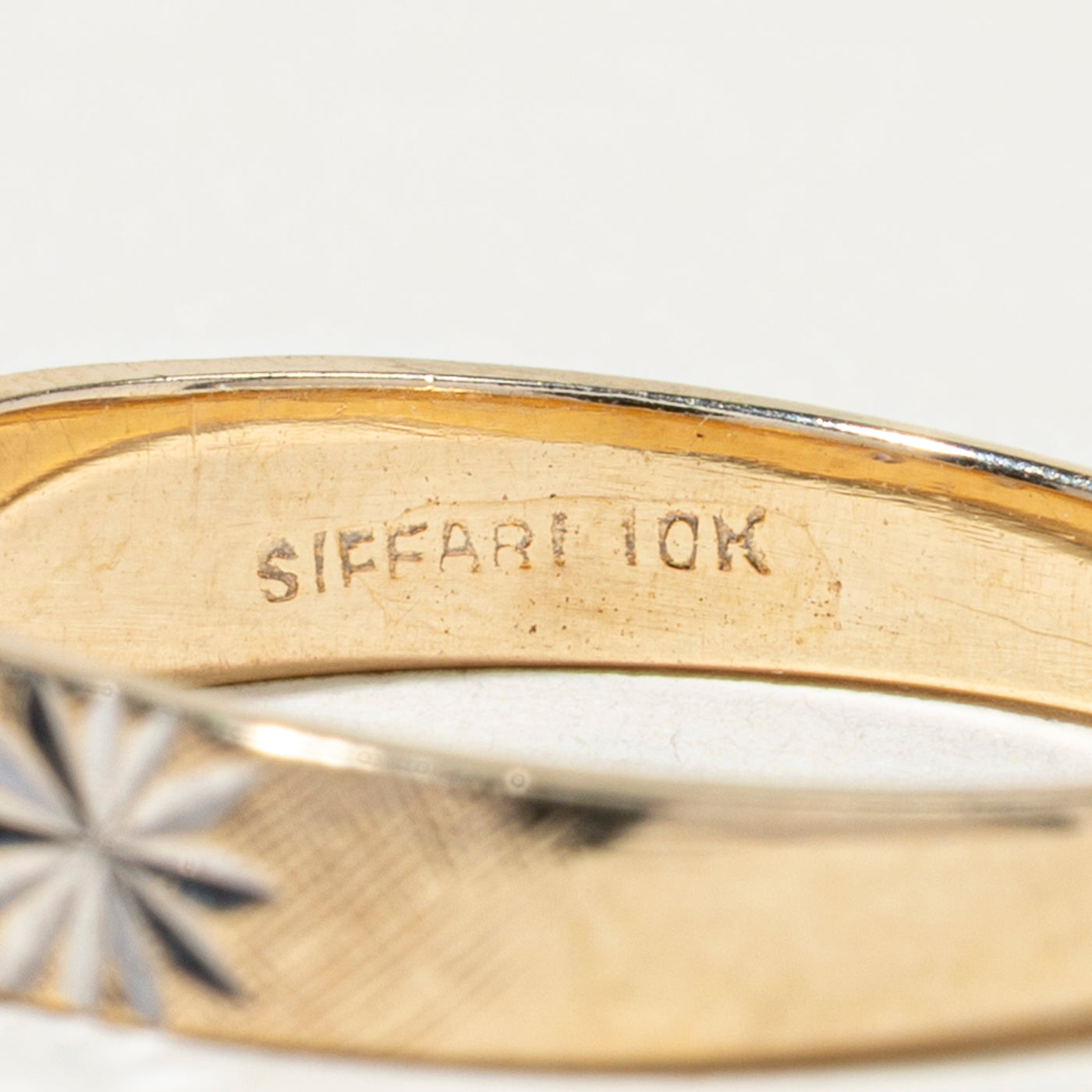 Bande de diamants sertie d’étoiles | 4mm | Taille 7,5