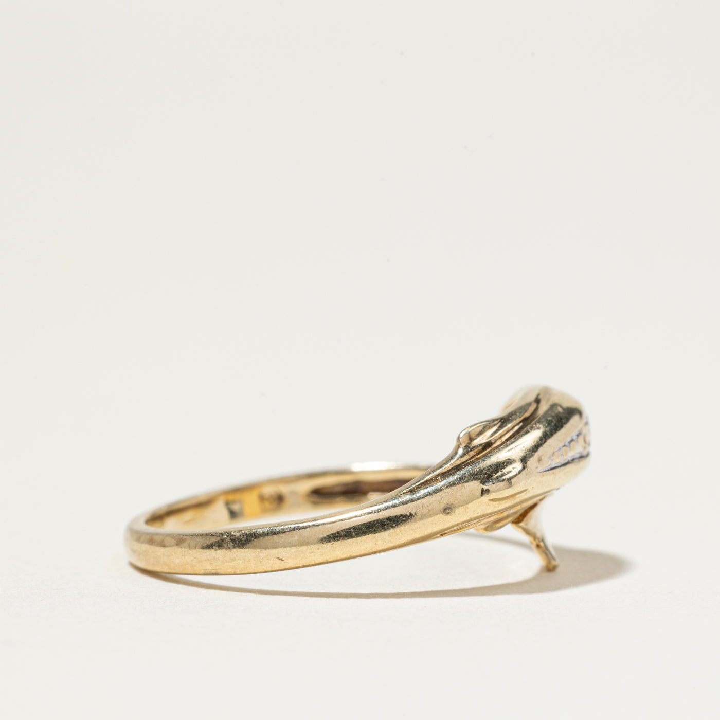Diamond Dolphin Bypass Ring | SZ 6