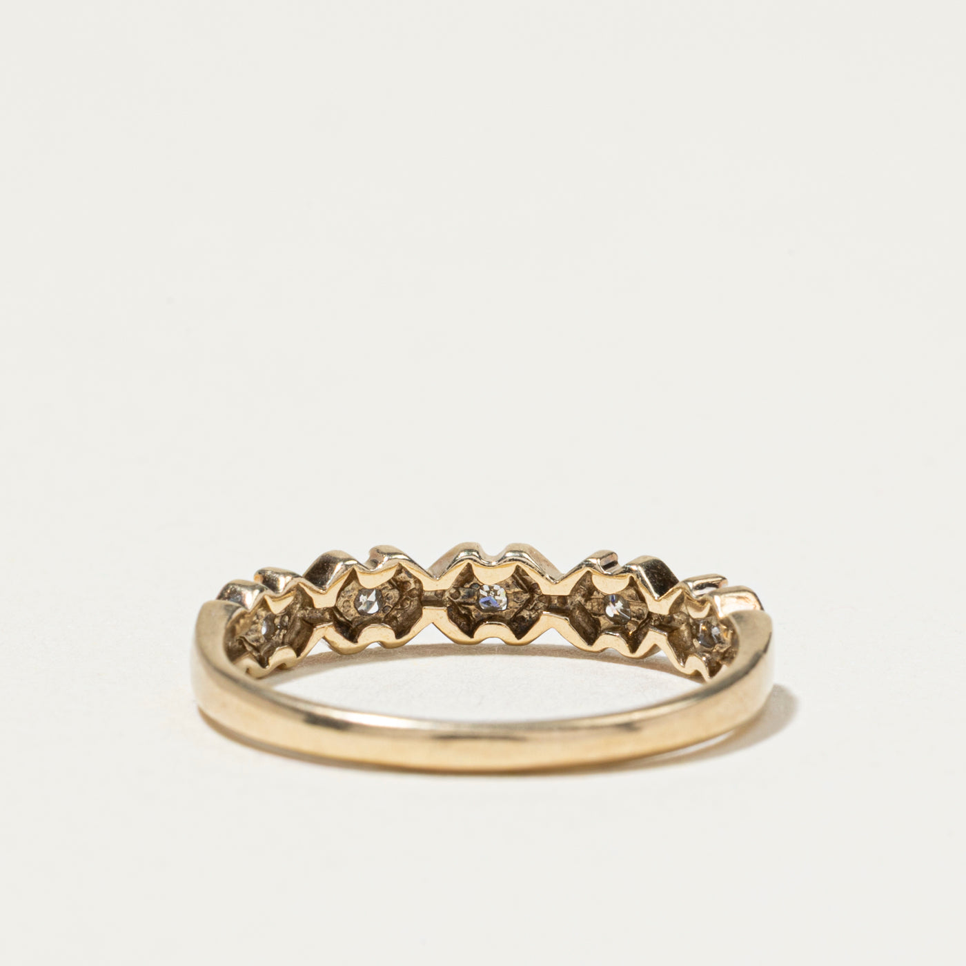 Diamond X Pattern Band | 3mm | SZ 6