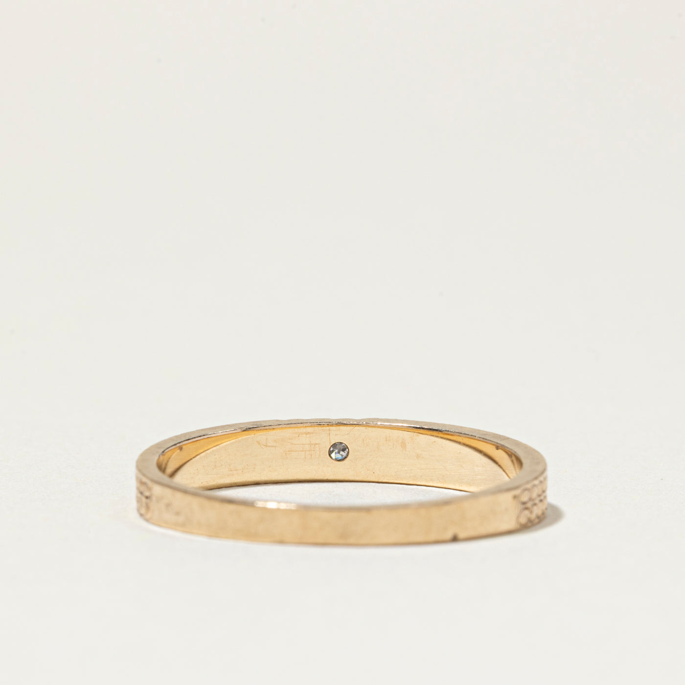 Diamond Pattern Engraved Band | 2.5mm | SZ 6.5