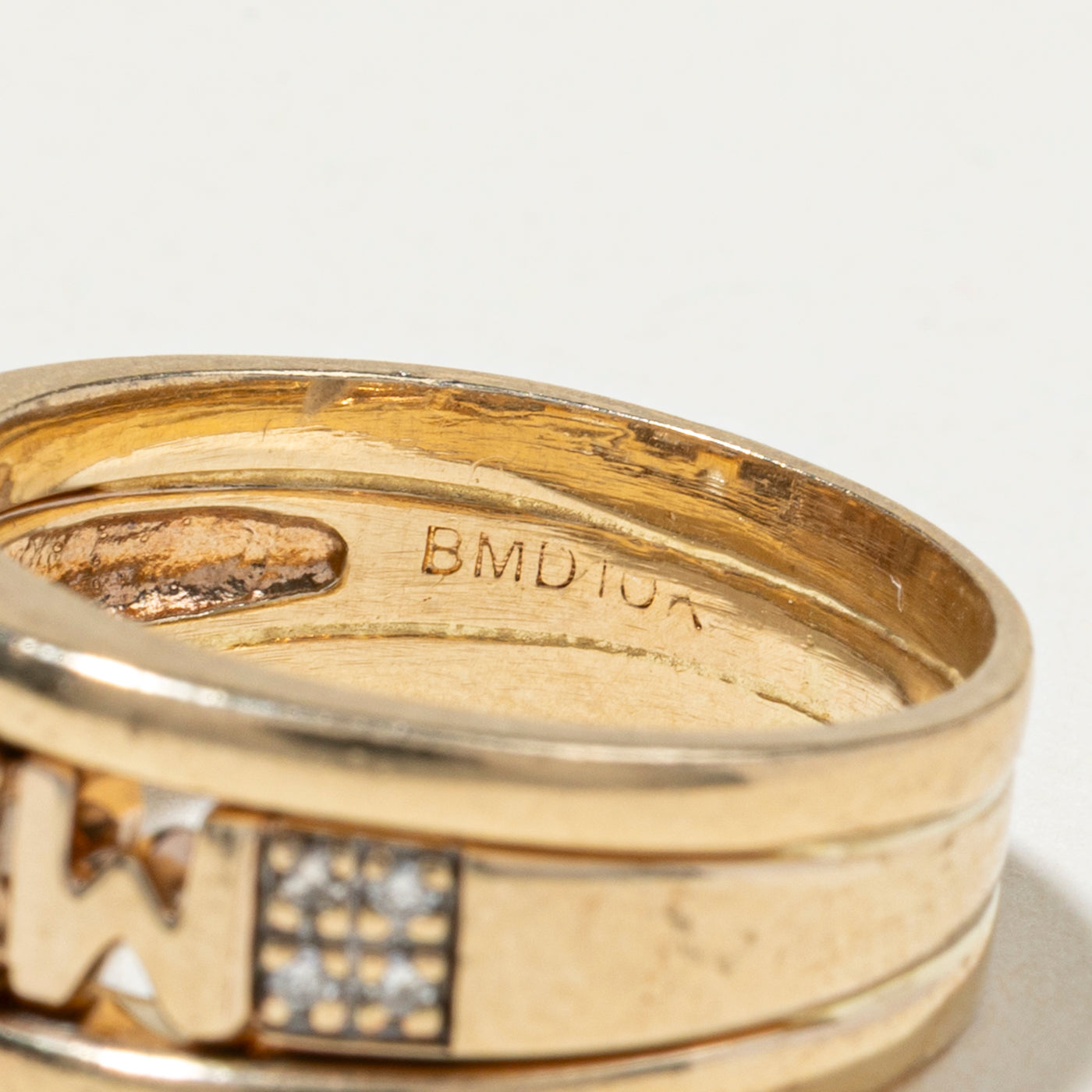 Diamond "MOM" Band | SZ 6.25
