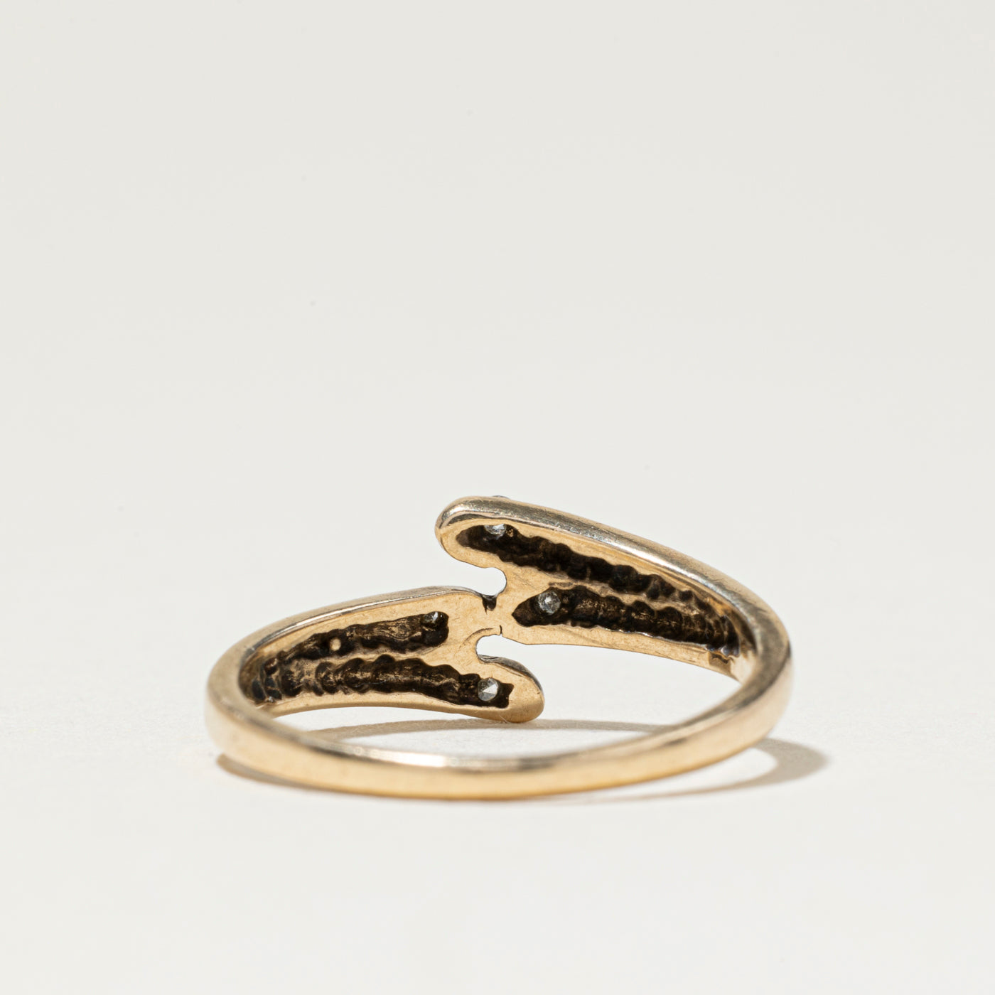 Four Stone Diamond Bypass Ring | SZ 3.25