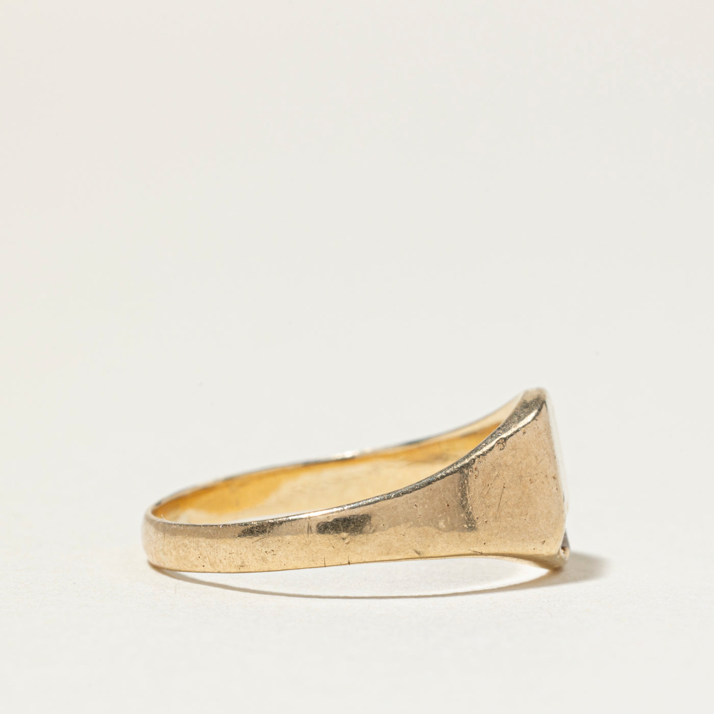 Diamond "LL" Initial Signet Ring | SZ 5.5