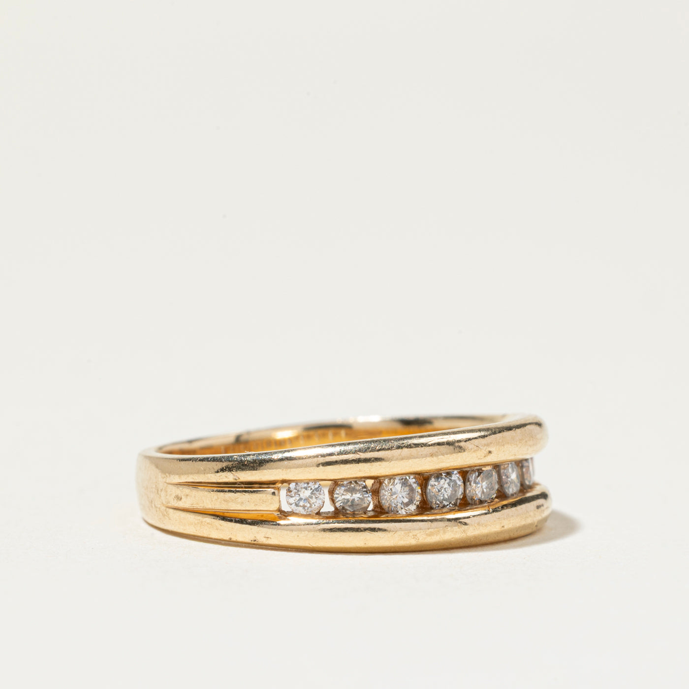 Channel Set Semi Eternity Diamond Band | 5mm | SZ 5.25