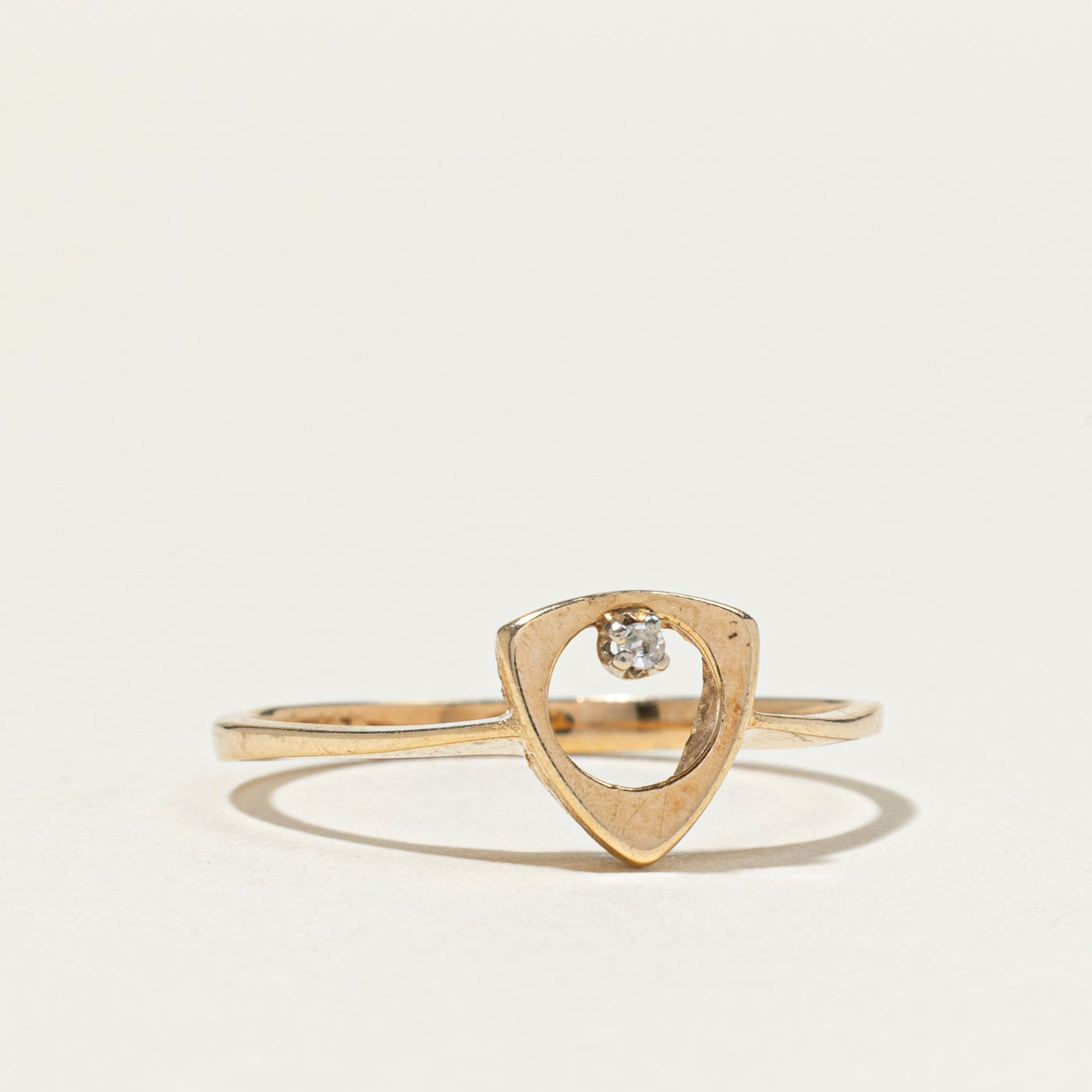 Diamond Open Triangle Ring | SZ 6.5