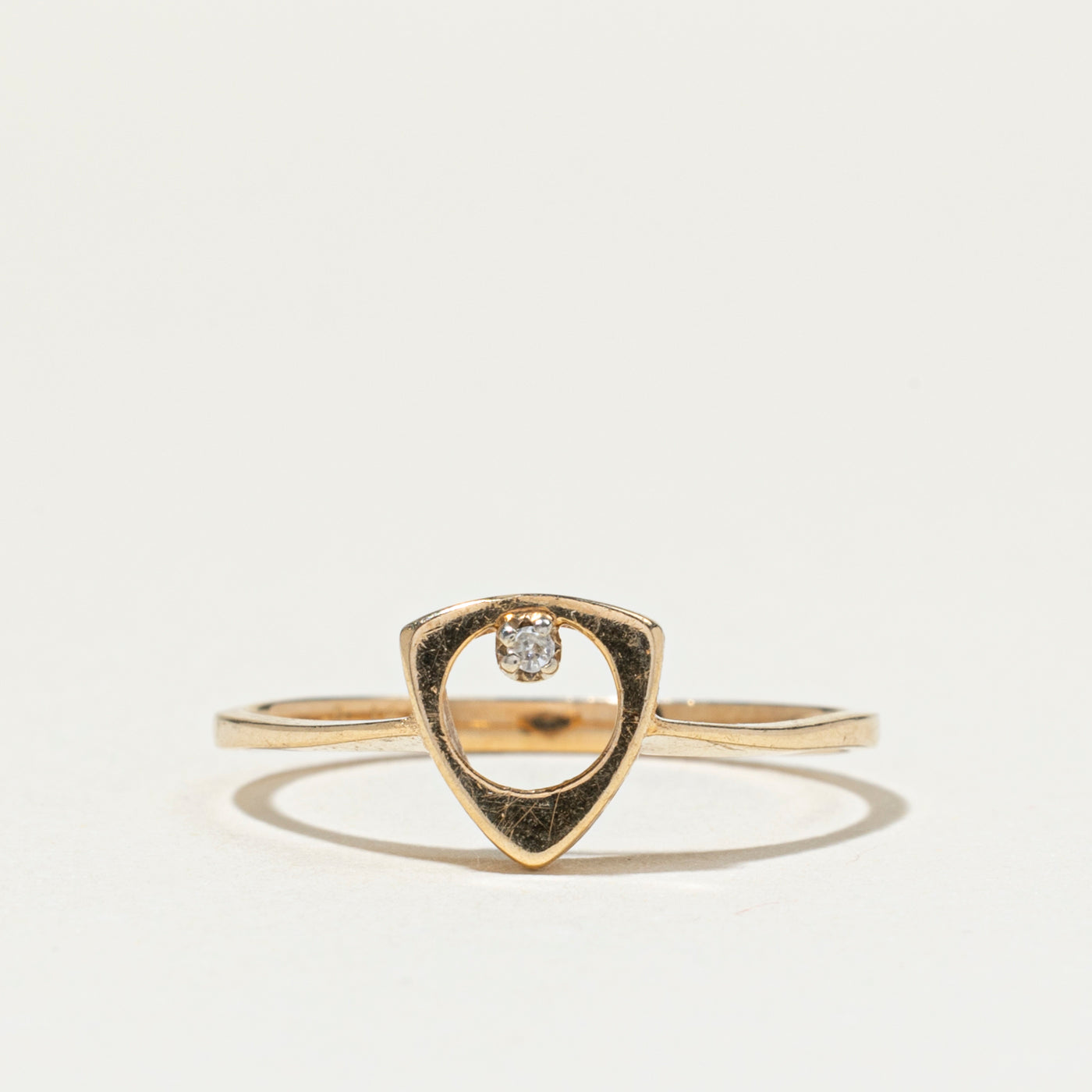 Diamond Open Triangle Ring | SZ 6.5