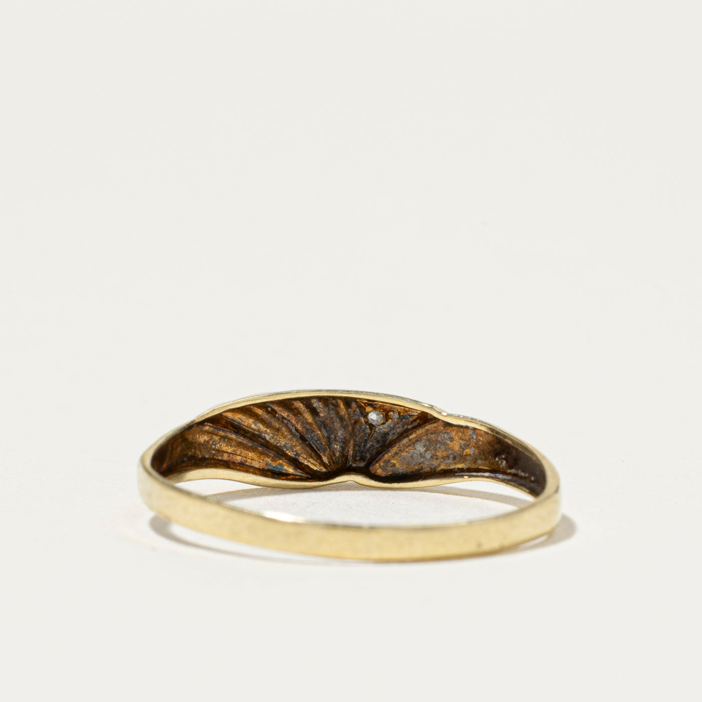 Bague rainurée en diamant | Taille 8
