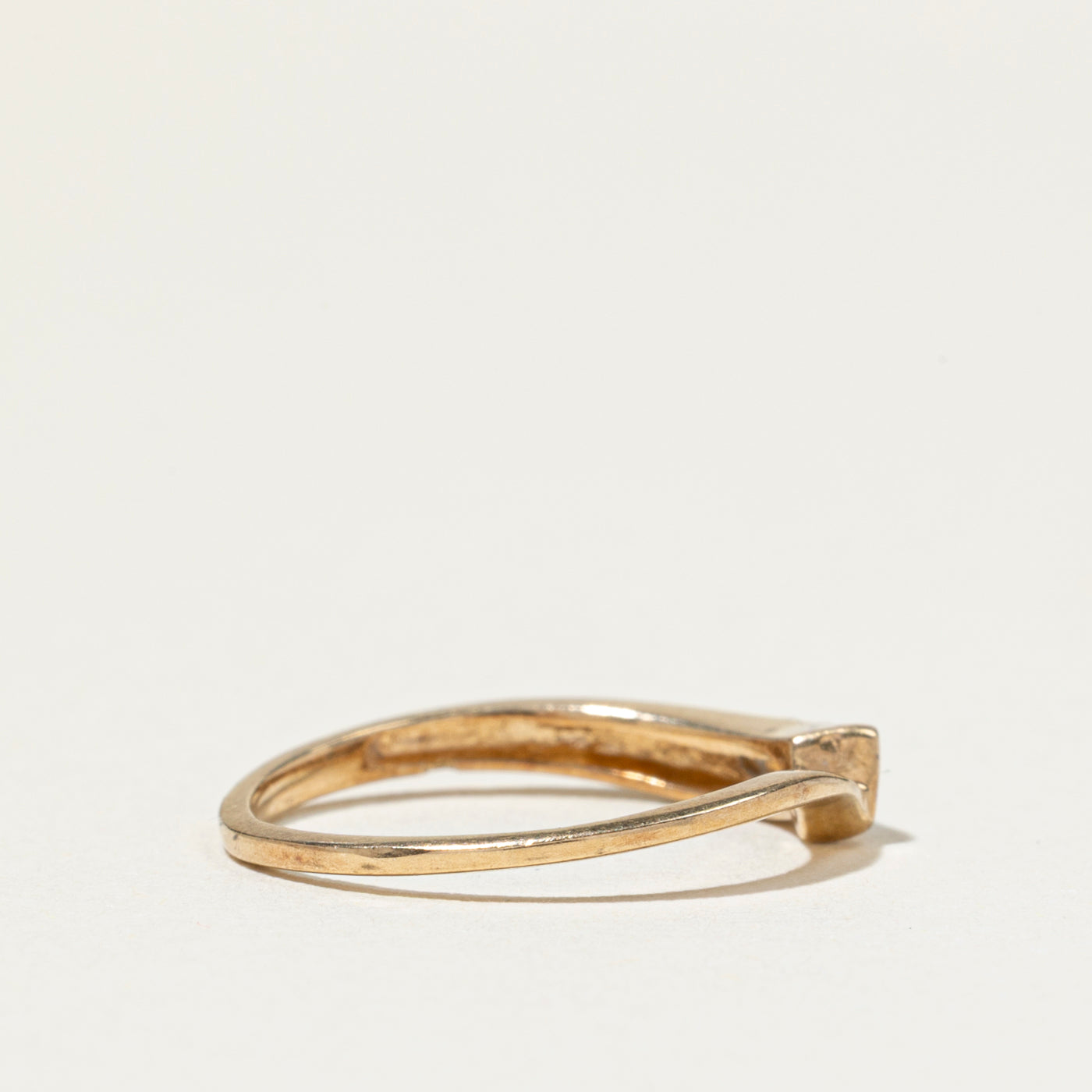 Three Stone Diamond Bypass Ring | SZ 4.25