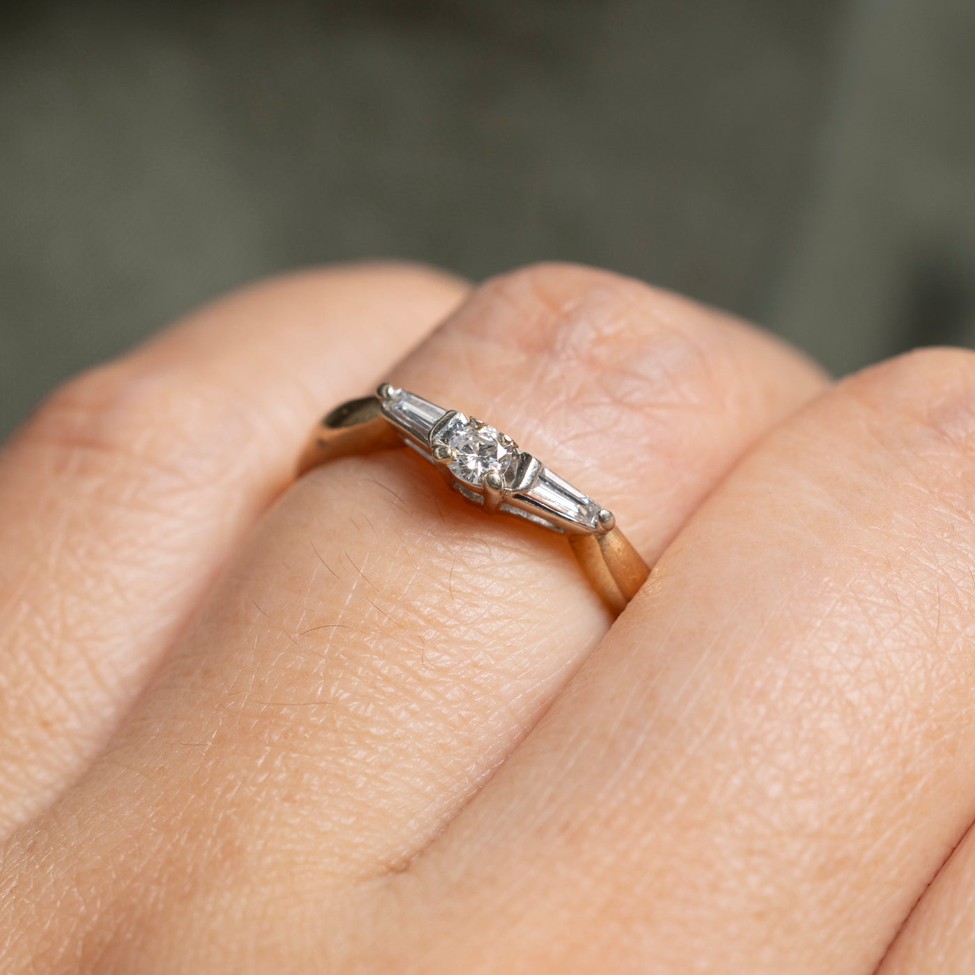 Mixed Cut Diamond Contour Ring | SZ 6