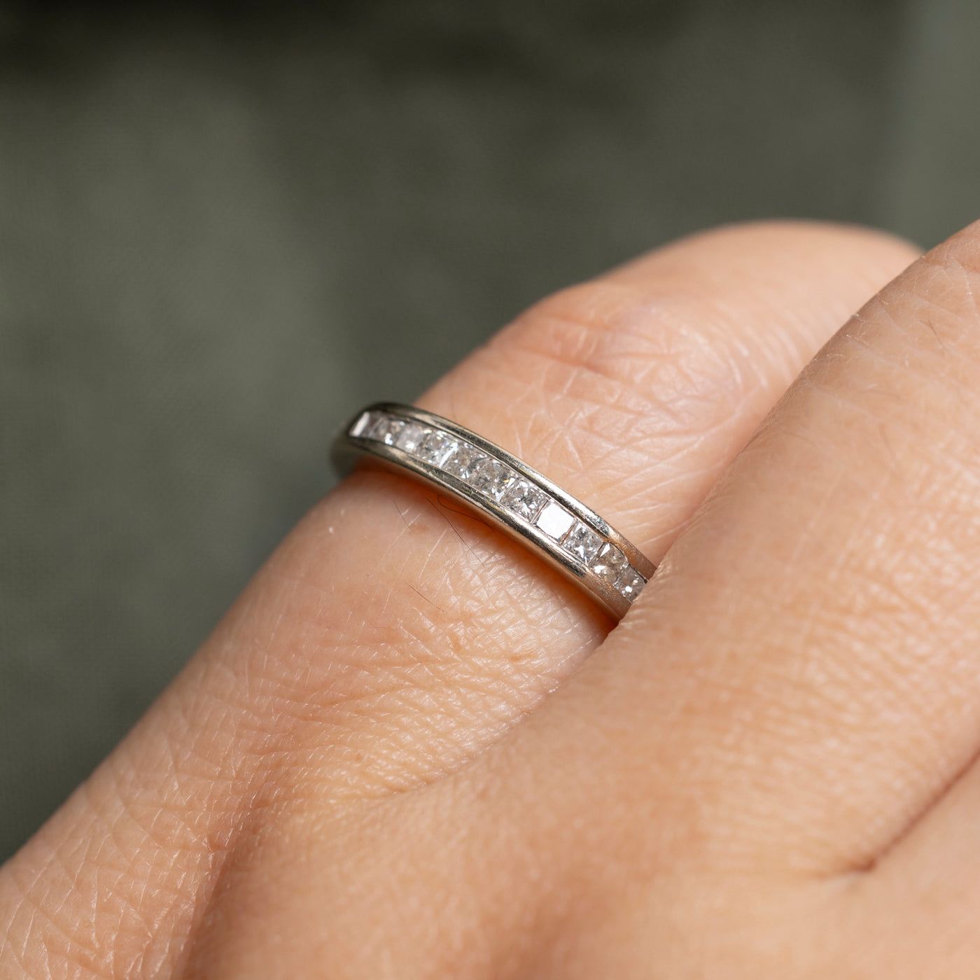 Semi Eternity Princess Cut Diamond Band | 3mm | SZ 5