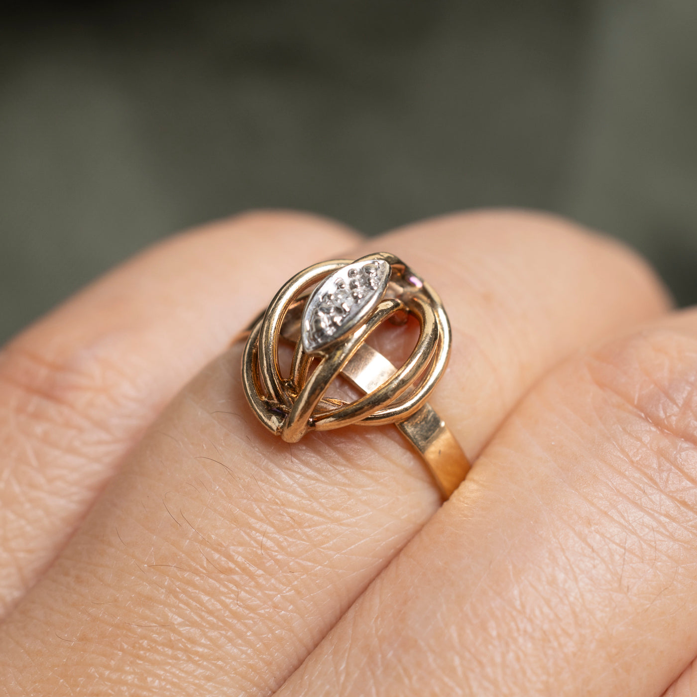 Diamond Abstract Cocktail Ring | SZ 5.75