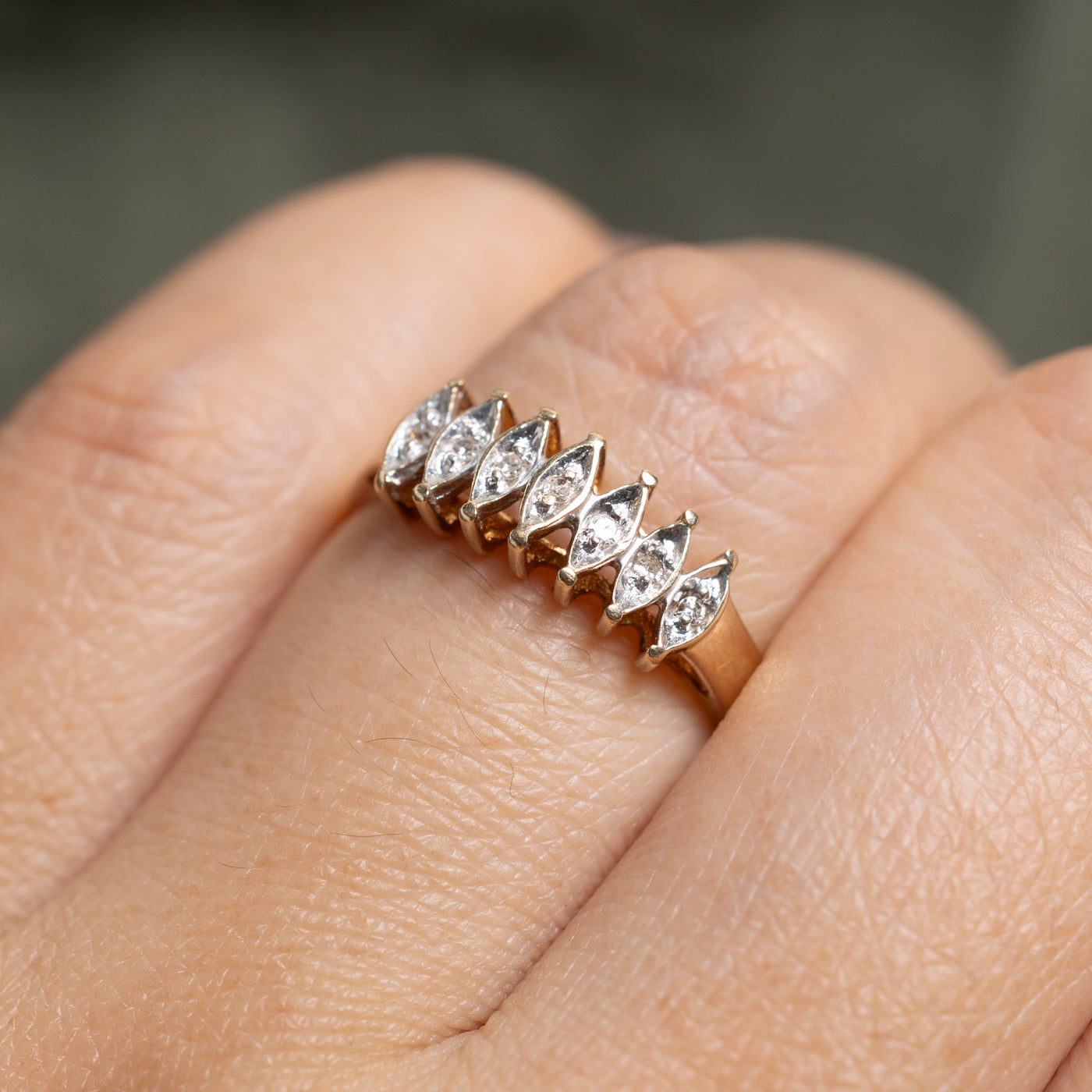 Bague en diamant taille marquise | Taille 7