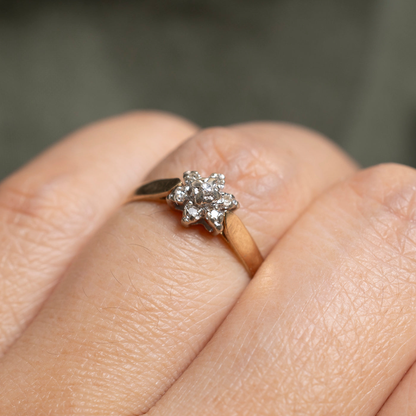 Diamond Petal Cluster Ring | SZ 5.75