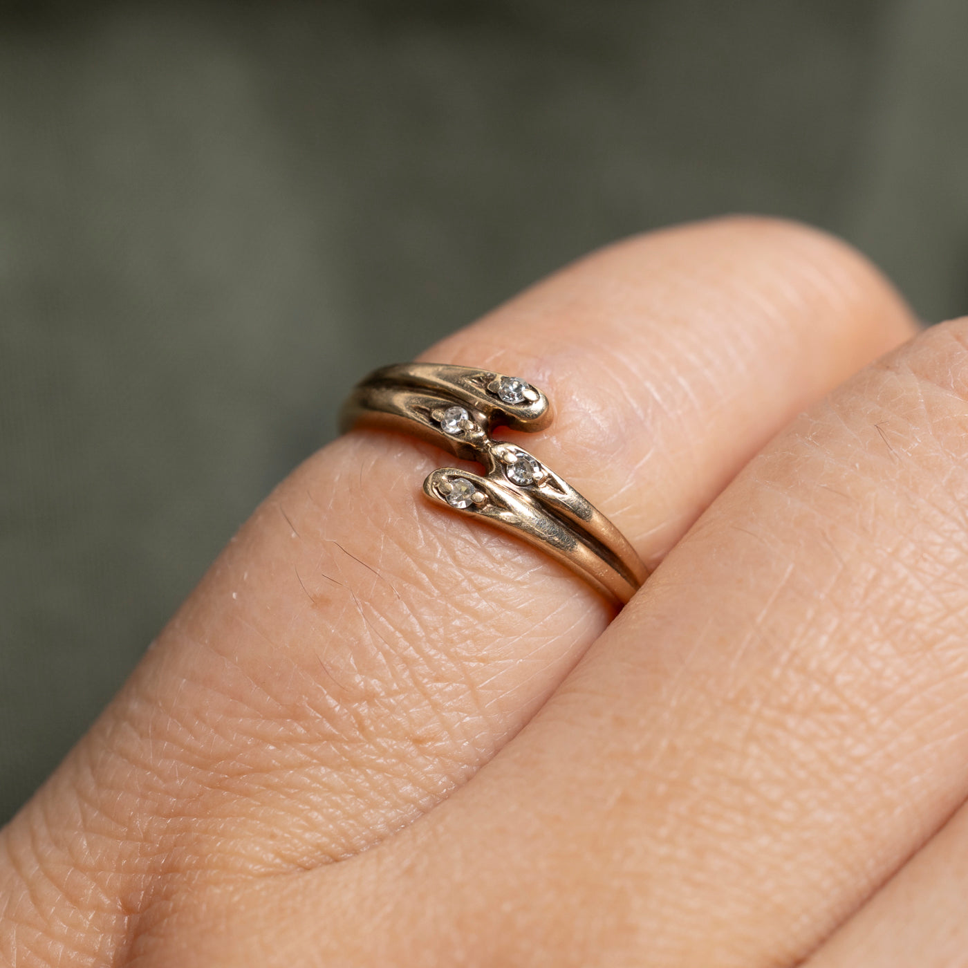 Four Stone Diamond Bypass Ring | SZ 3.25