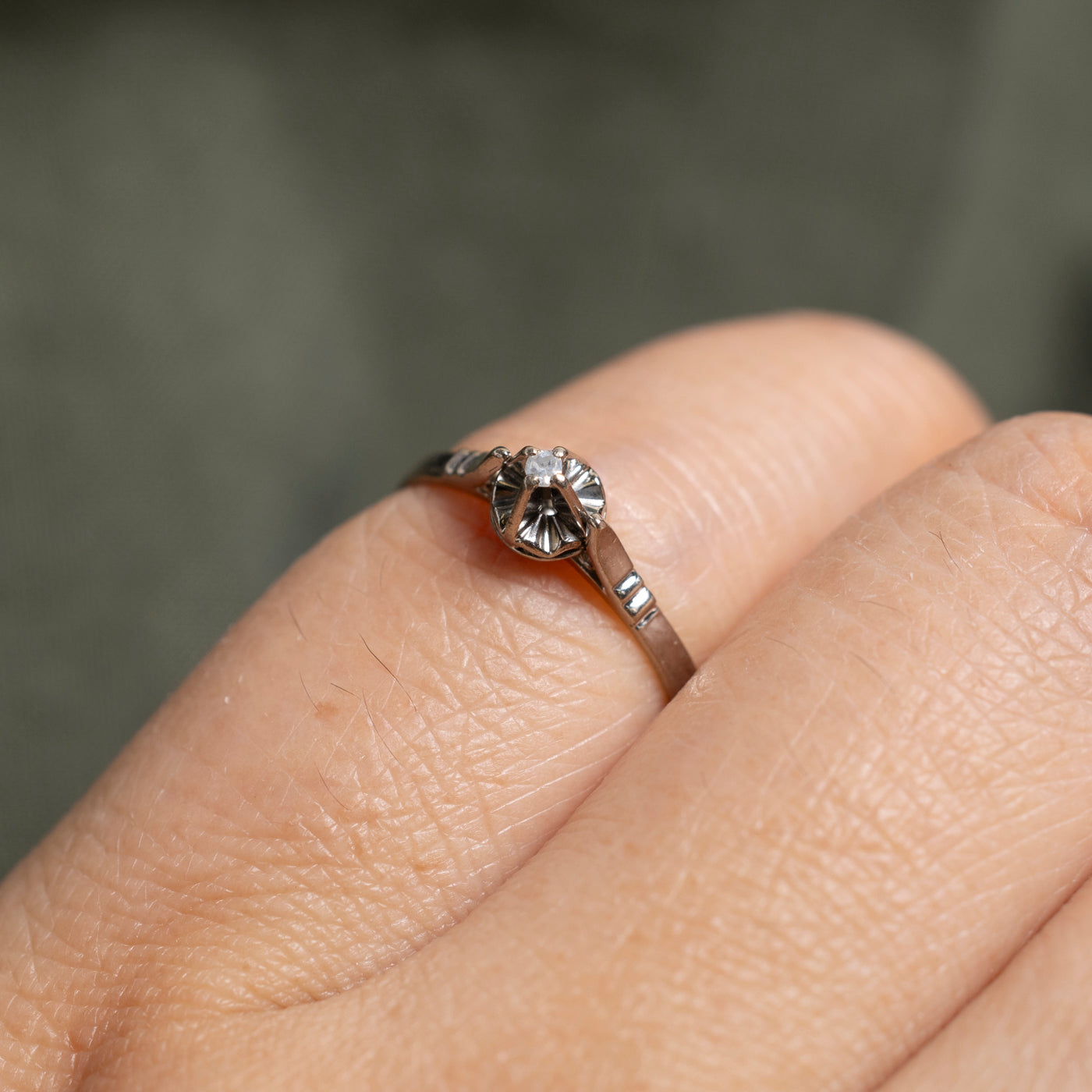 Illusion Set Diamond Petite Ring | SZ 3