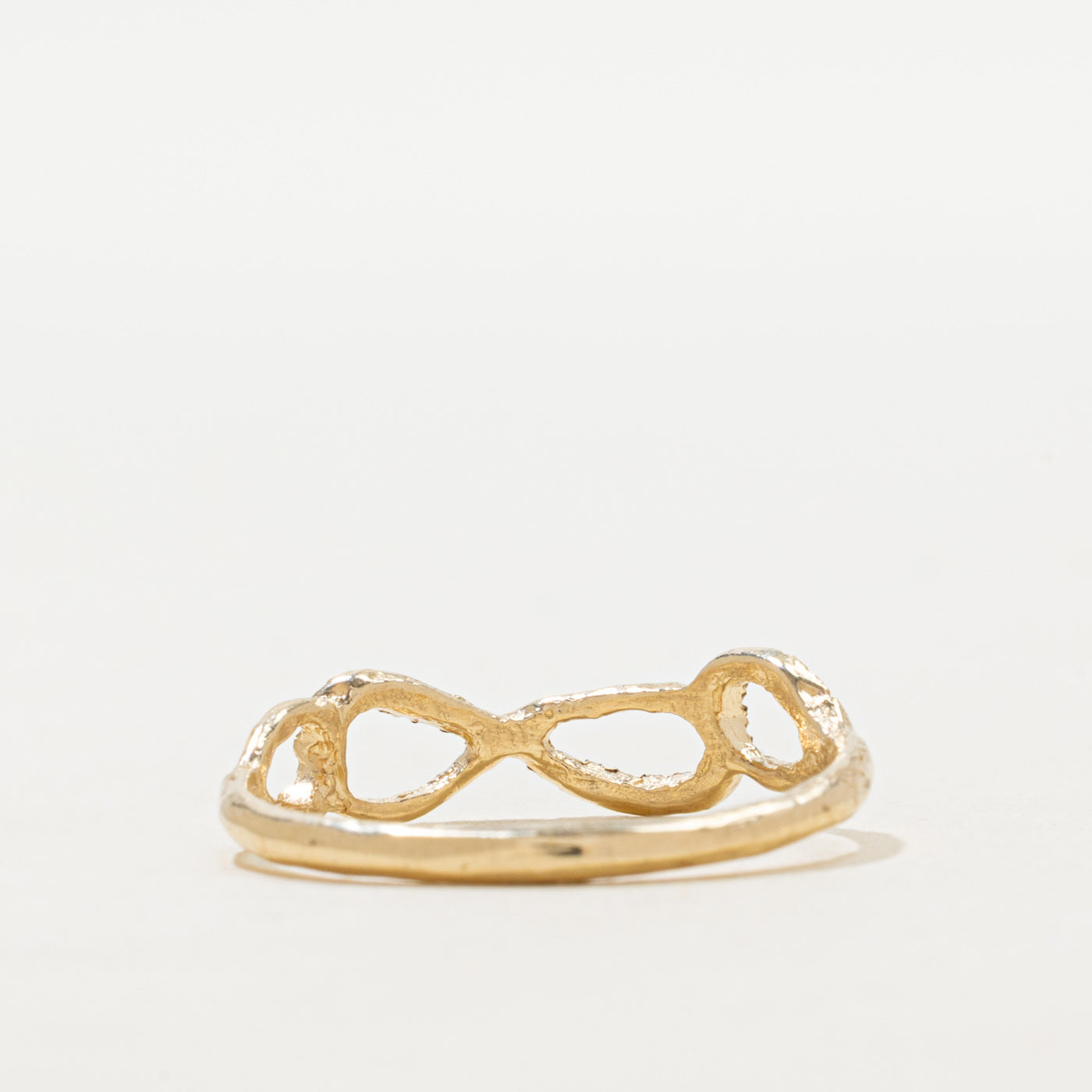 Semi Eternity Diamond Cross Over Ring | SZ 7.5