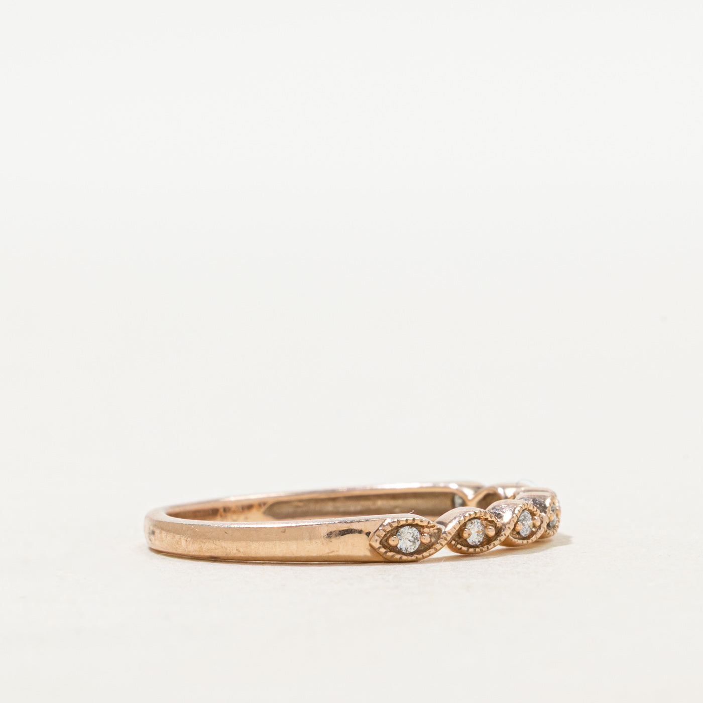 Semi Eternity Diamond Marquise Milgrain Band | SZ 6.75