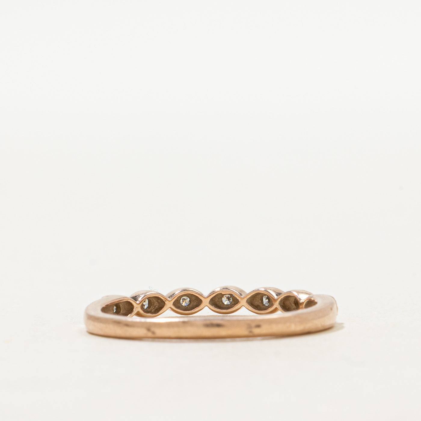 Semi Eternity Diamond Marquise Milgrain Band | SZ 6.75