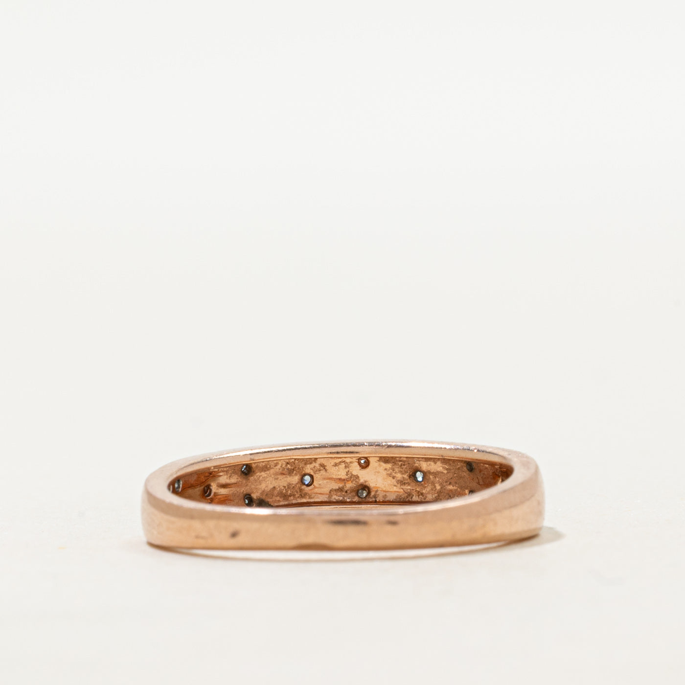 Semi Eternity Diamond Cross Over Design Band | SZ 7