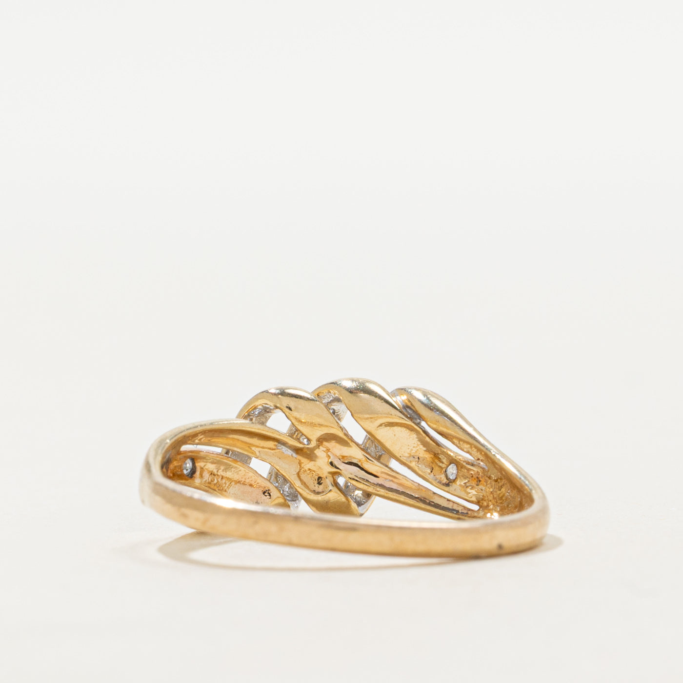 Diamond Openwork Twisted Ring | SZ 7.5