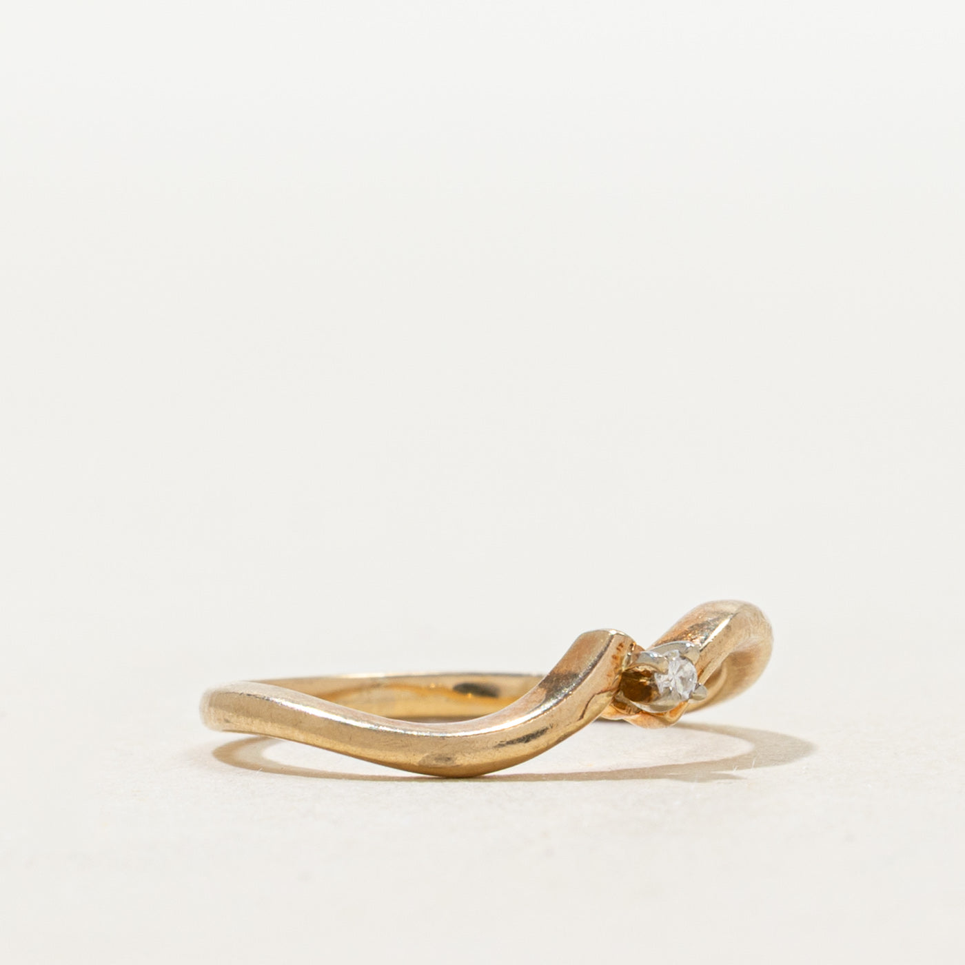 Bague Solitire Diamond Wave Bypass | Taille 2