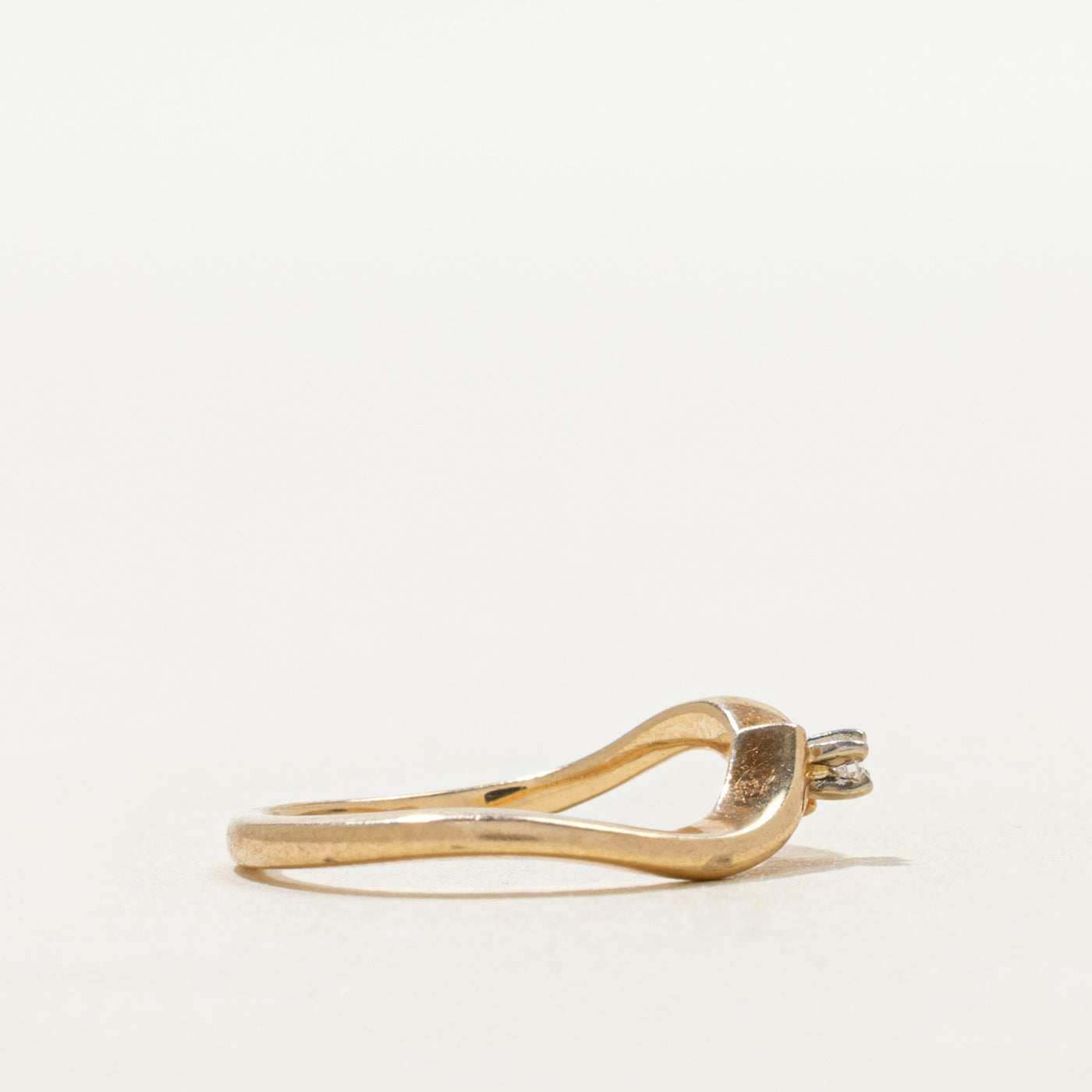 Bague Solitire Diamond Wave Bypass | Taille 2