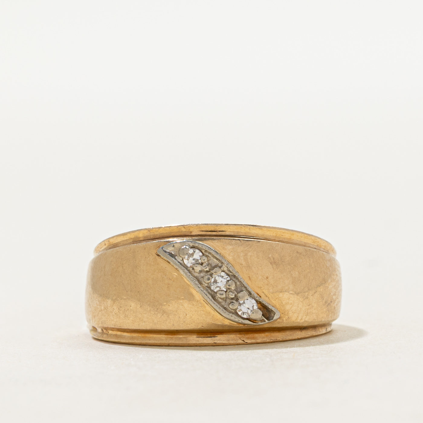 Three Stone Diamond Waterfall Band | SZ 6.25