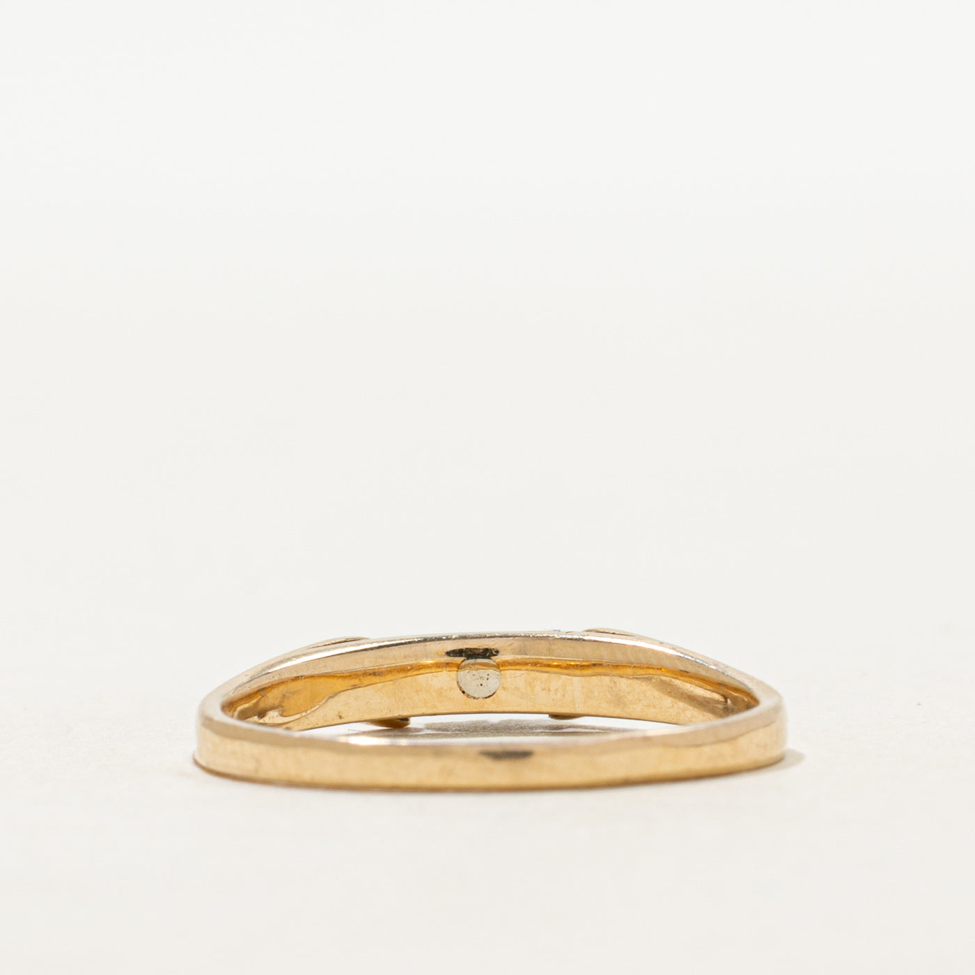 Two Stone Diamond Cathedral Ring | SZ 6.5