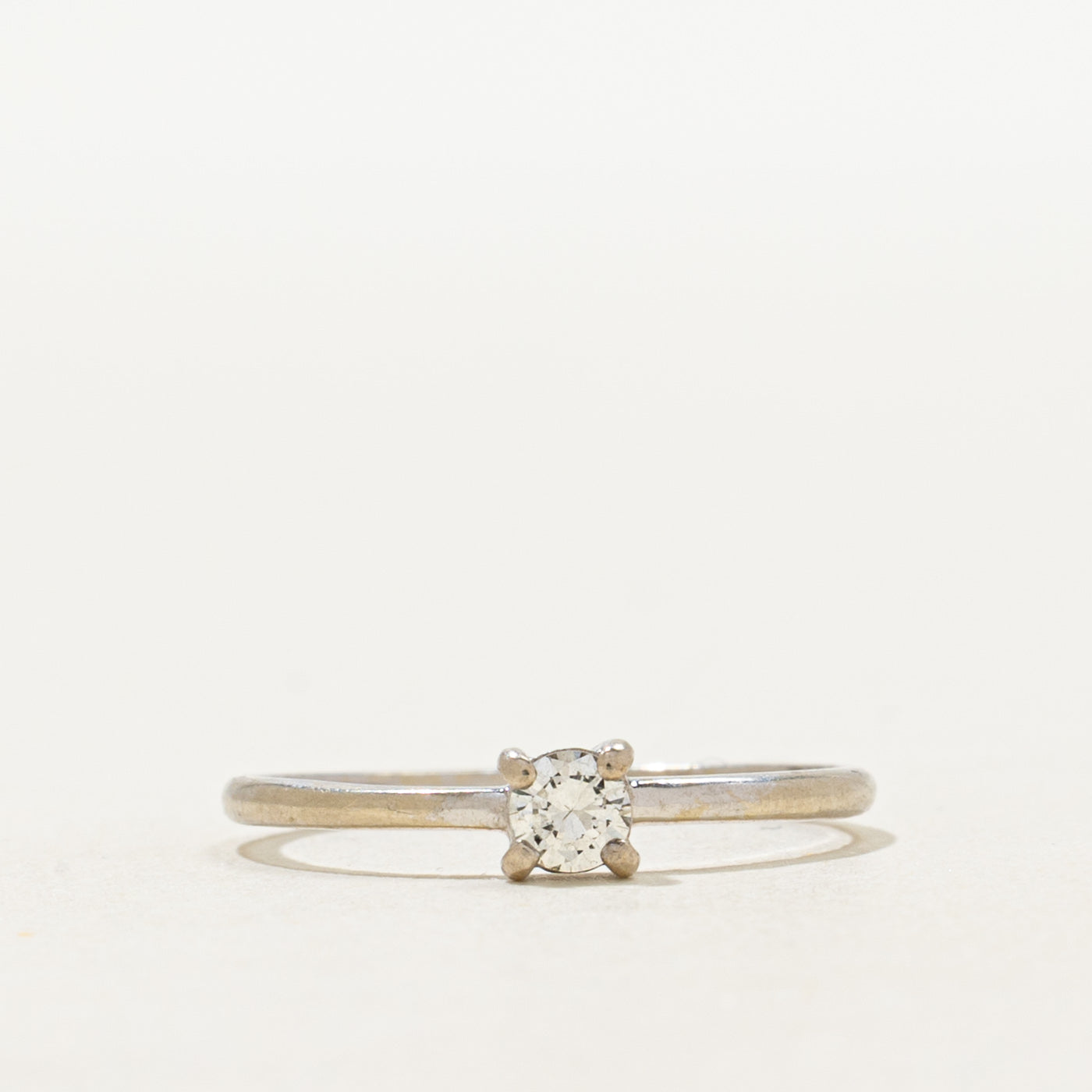 Solitaire Diamond Petite Ring | SZ 4.25