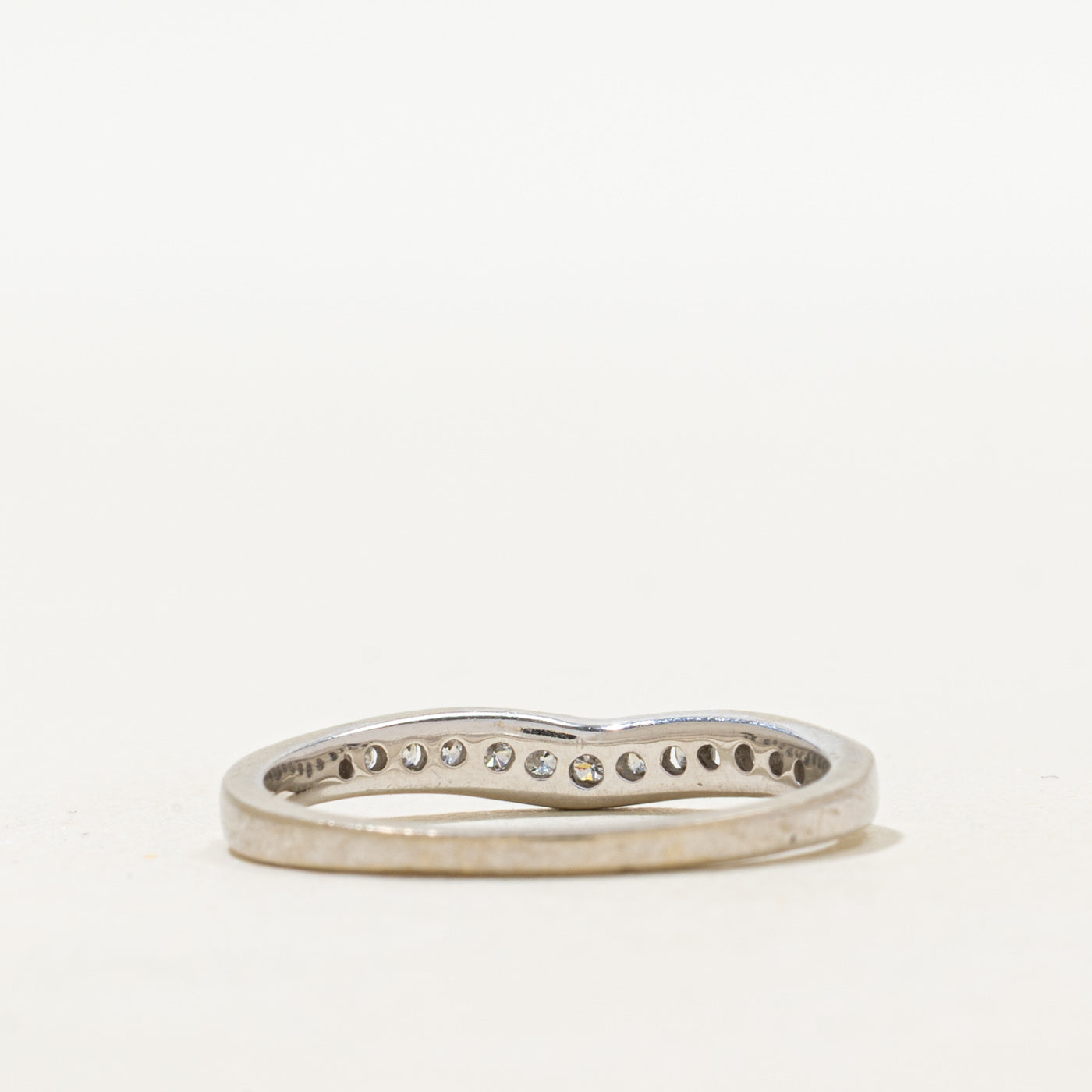 Semi Eternity Diamond Chevron Ring | SZ 7