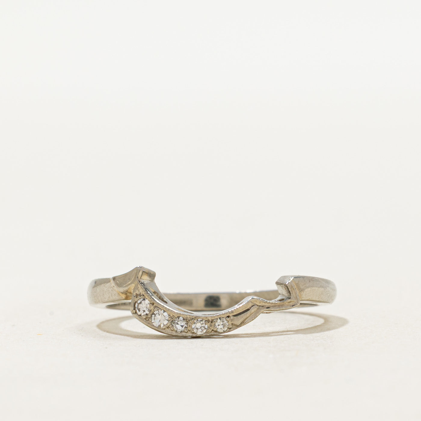 18k Five Stone Diamond Contour Ring | SZ 5.5