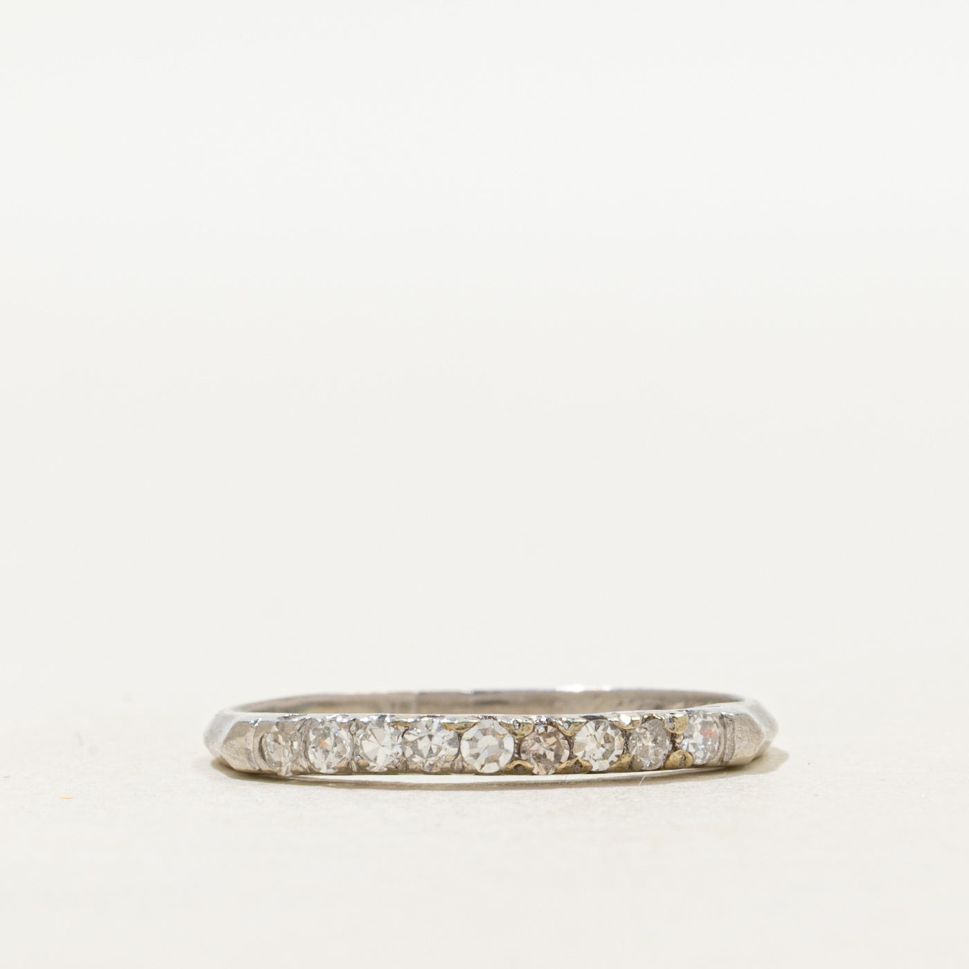 Platinum Semi Eternity Diamond Band | SZ 6.25