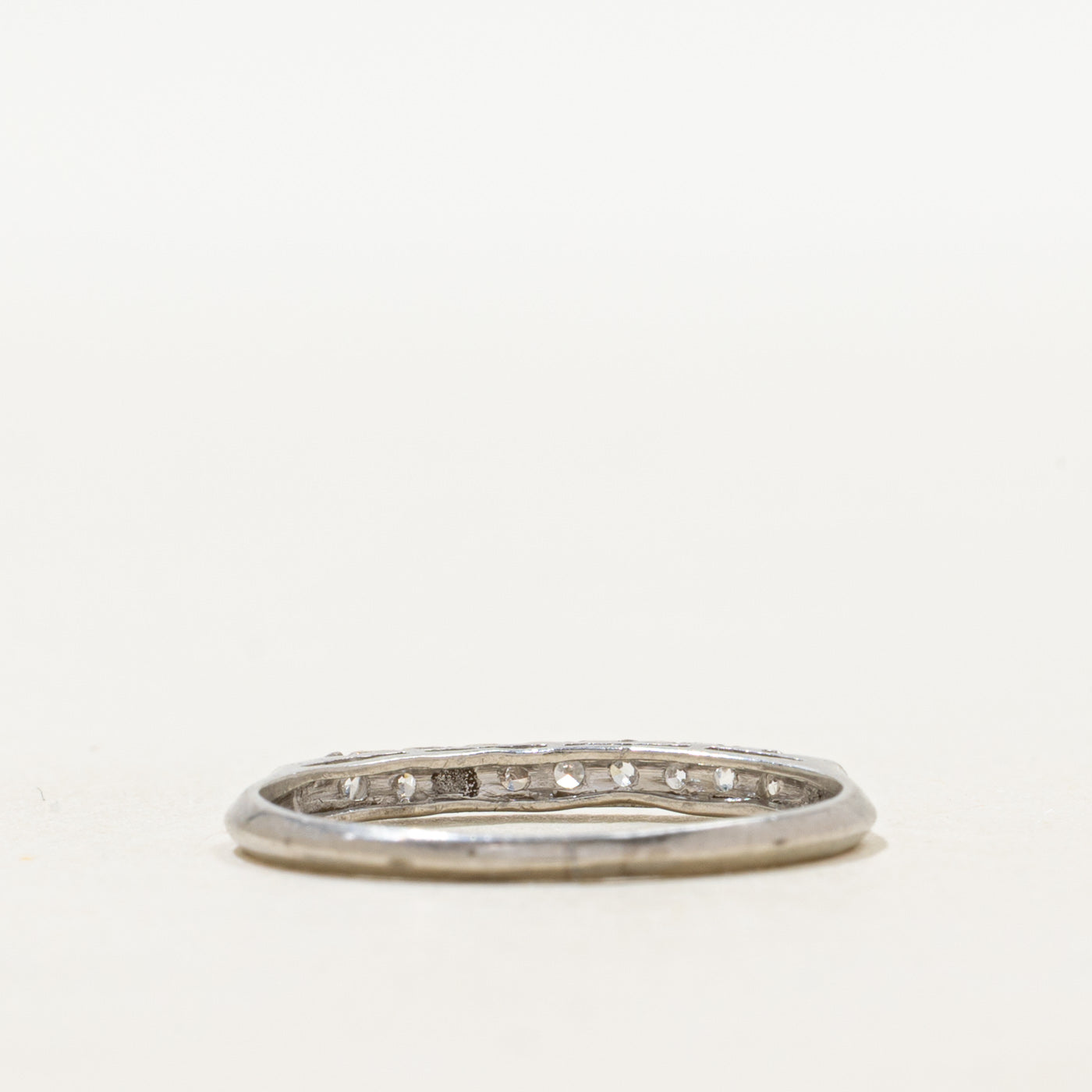 Platinum Semi Eternity Diamond Band | SZ 6.25