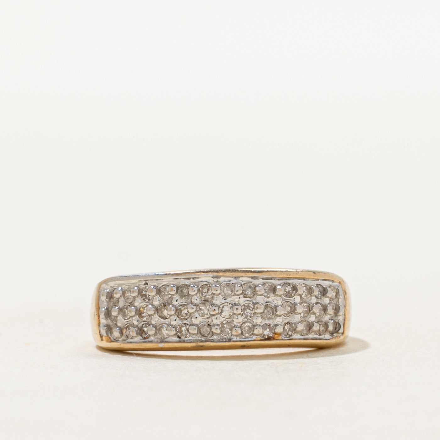 Bague sertie de diamants pavés | Taille 5