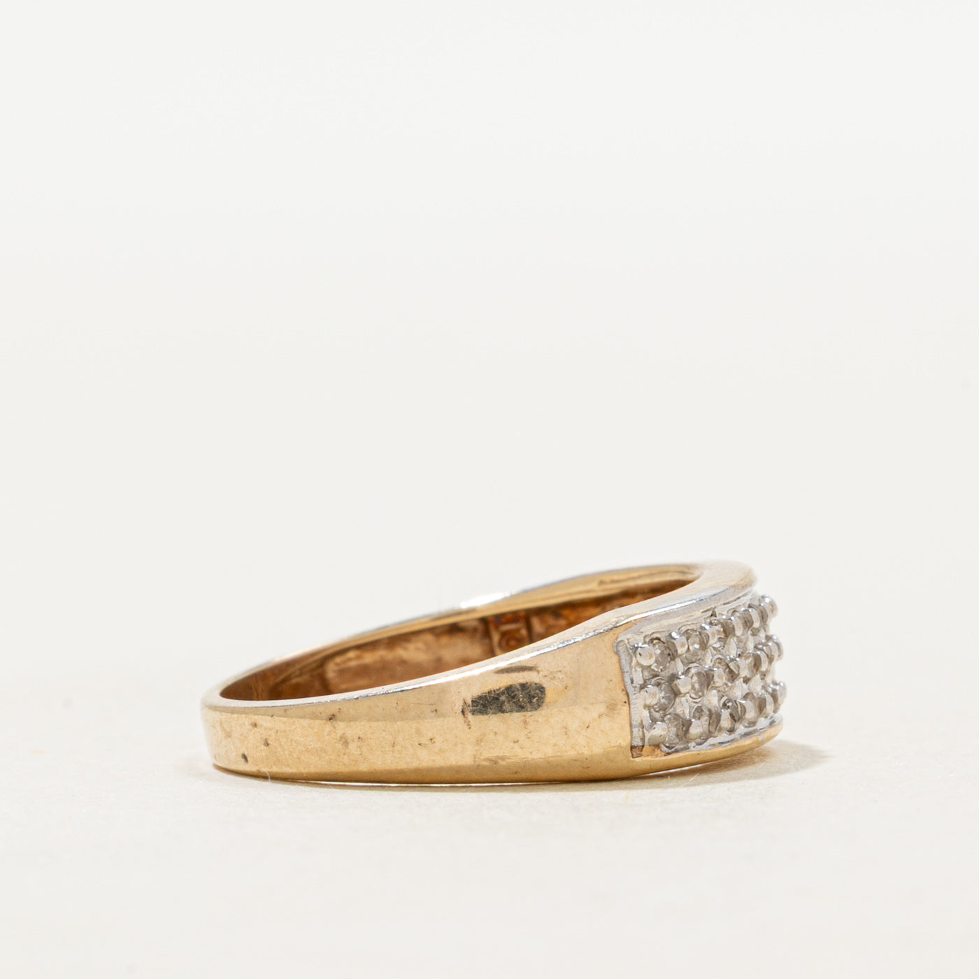Bague sertie de diamants pavés | Taille 5