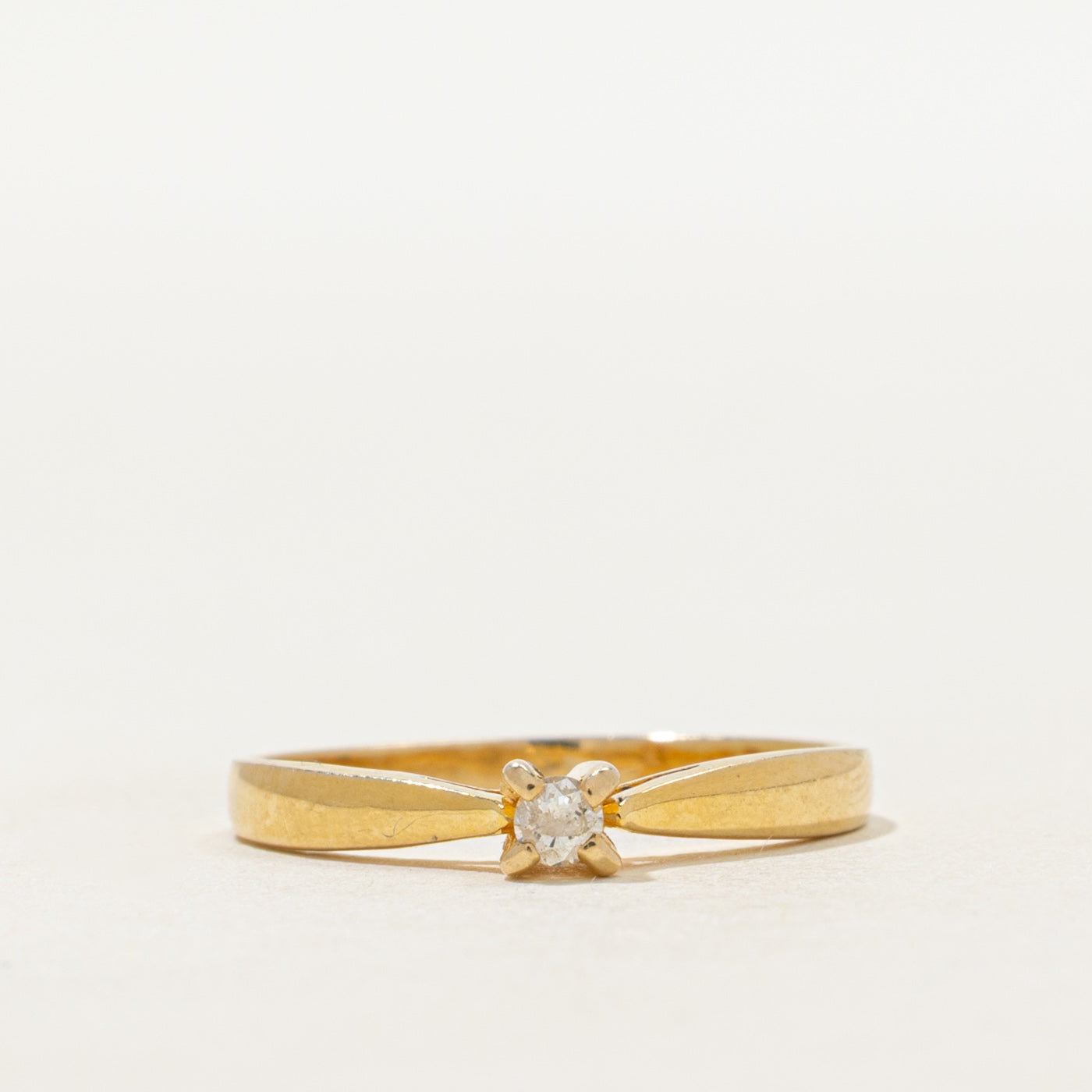 Solitaire Diamond Petite Ring | SZ 6